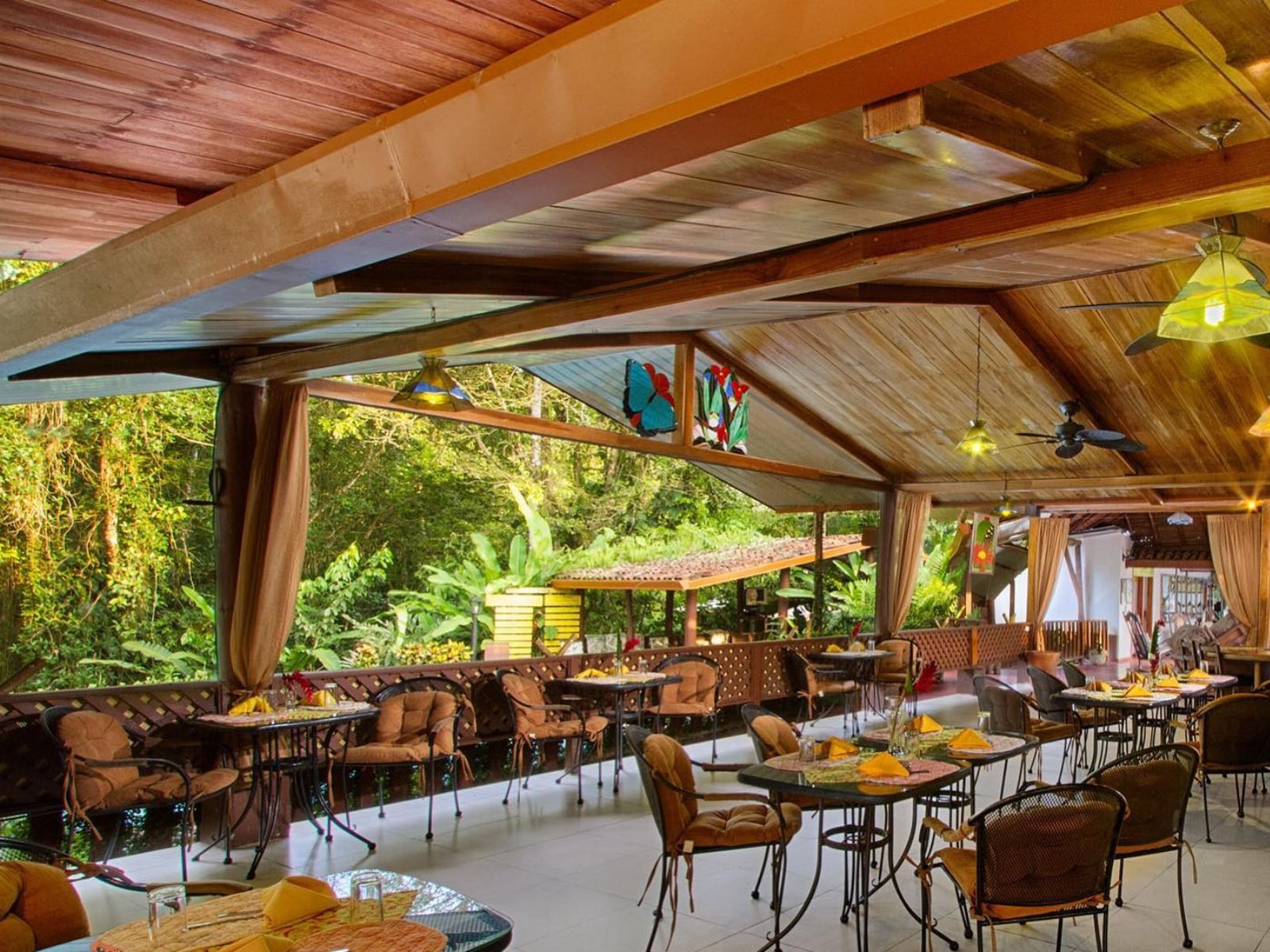 Rondreis Costa Rica, Puerto Viejo de Sarapiqui, La Quinta Sarapiqui Lodge, resteaurant