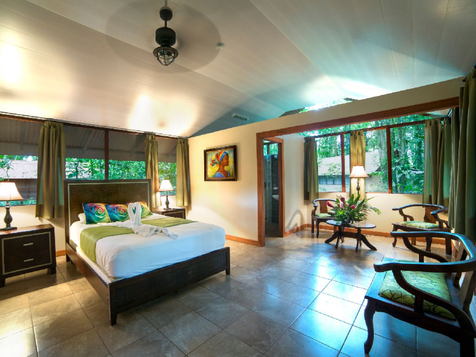 Rondreis Costa Rica, Tortuguero, Evergreen Lodge, tweepersoonskamer 2