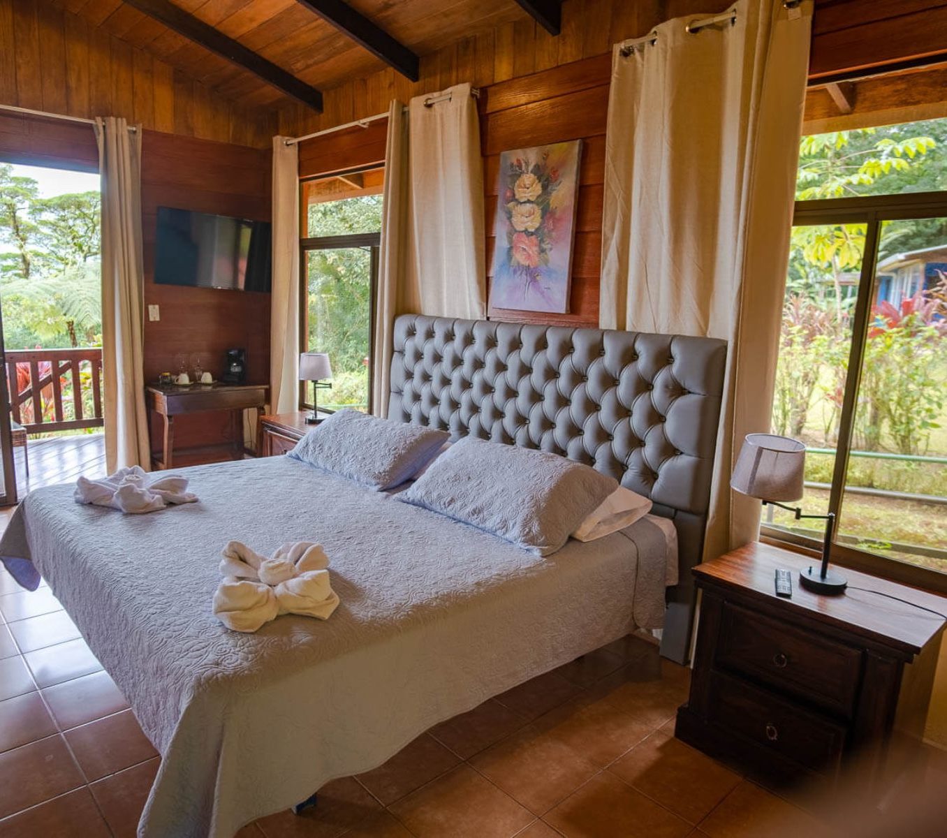 Rondreis Cuba, Bijagua, Heliconias Rainforest Lodge, tweepersoonskamer