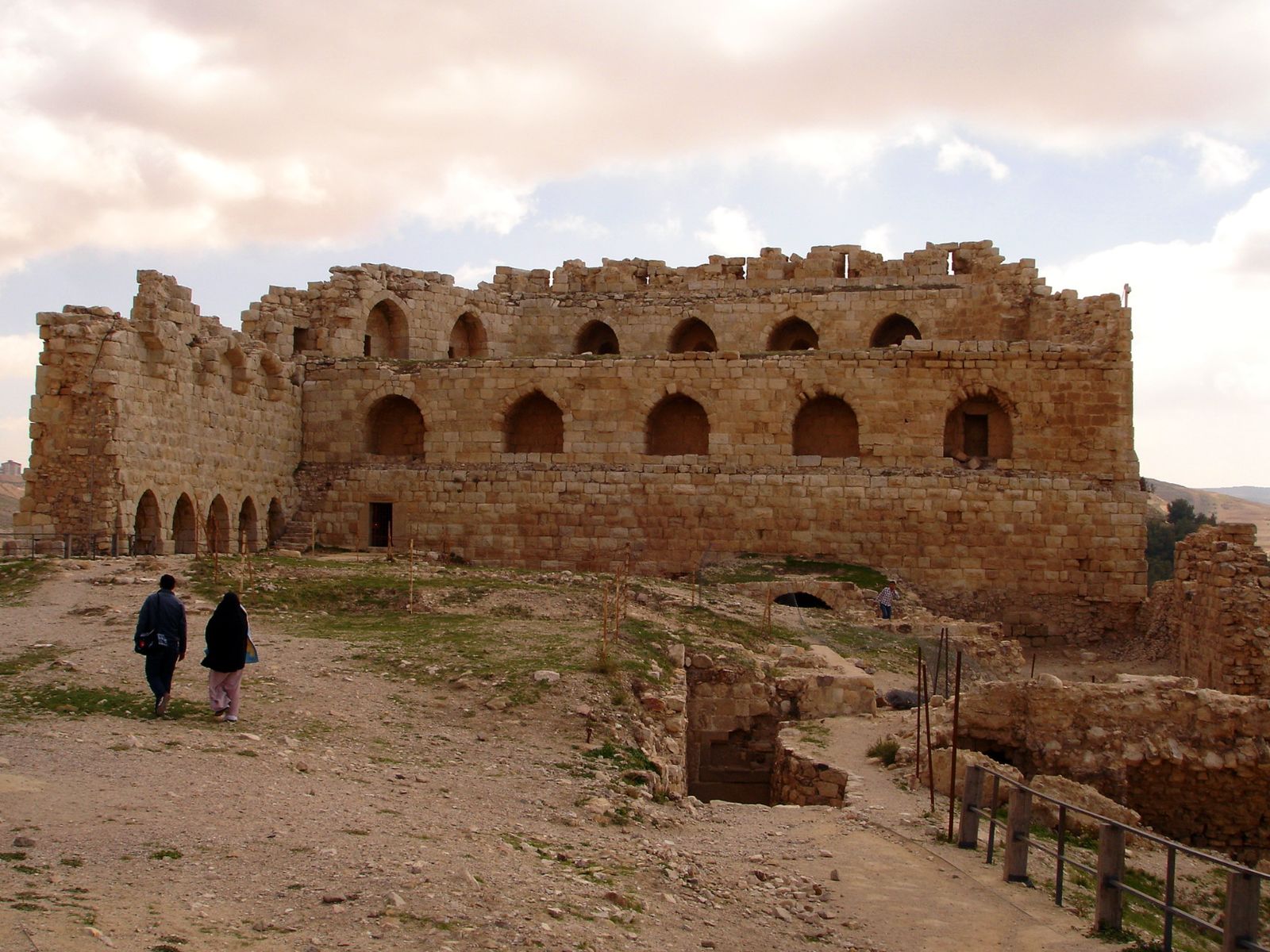 Rondreis Jordanië, Kerak, ruïne