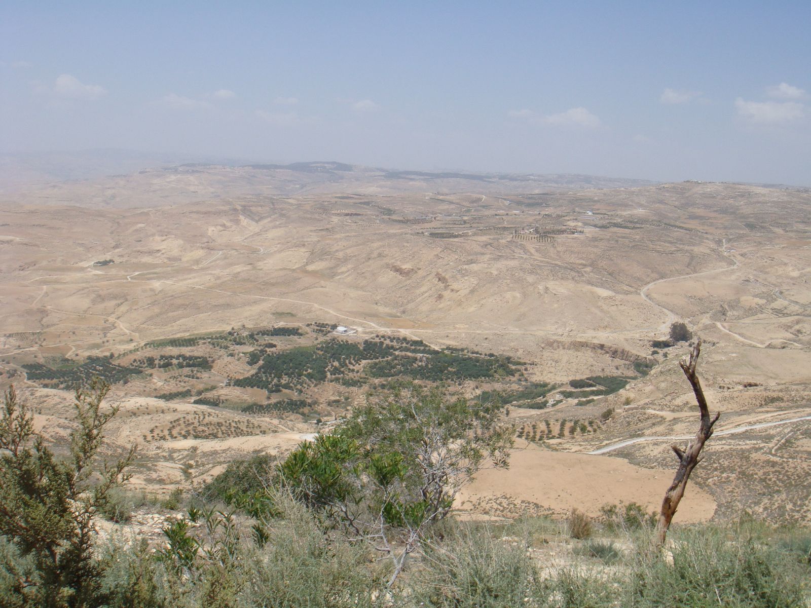 Rondreis Jordanië, Mt. Nebo, uitzicht omgeving