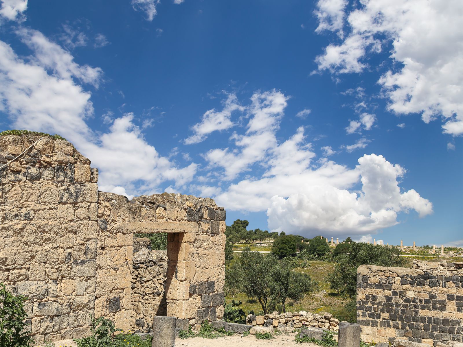 Rondreis Jordanië, Umm Qais, ruïnes