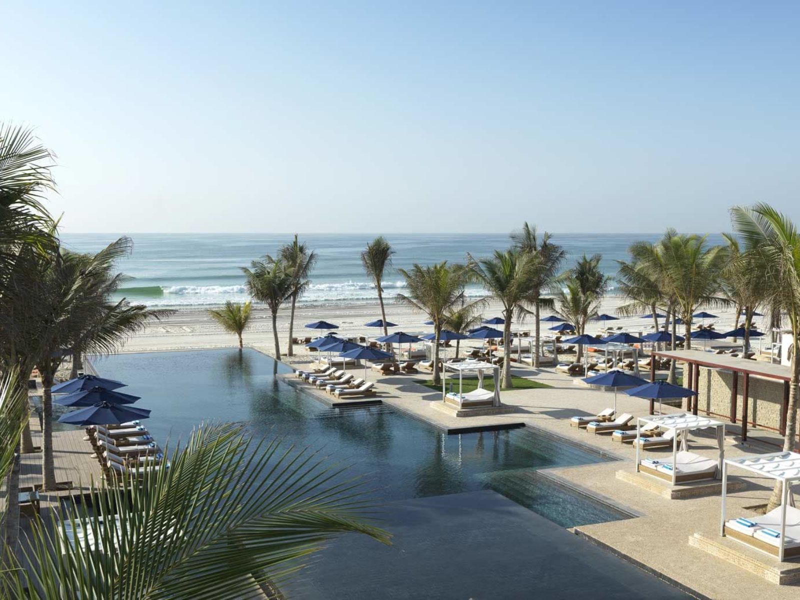 Rondreis Oman, Salalah, Anantara Al Baleed, strand en zwembad