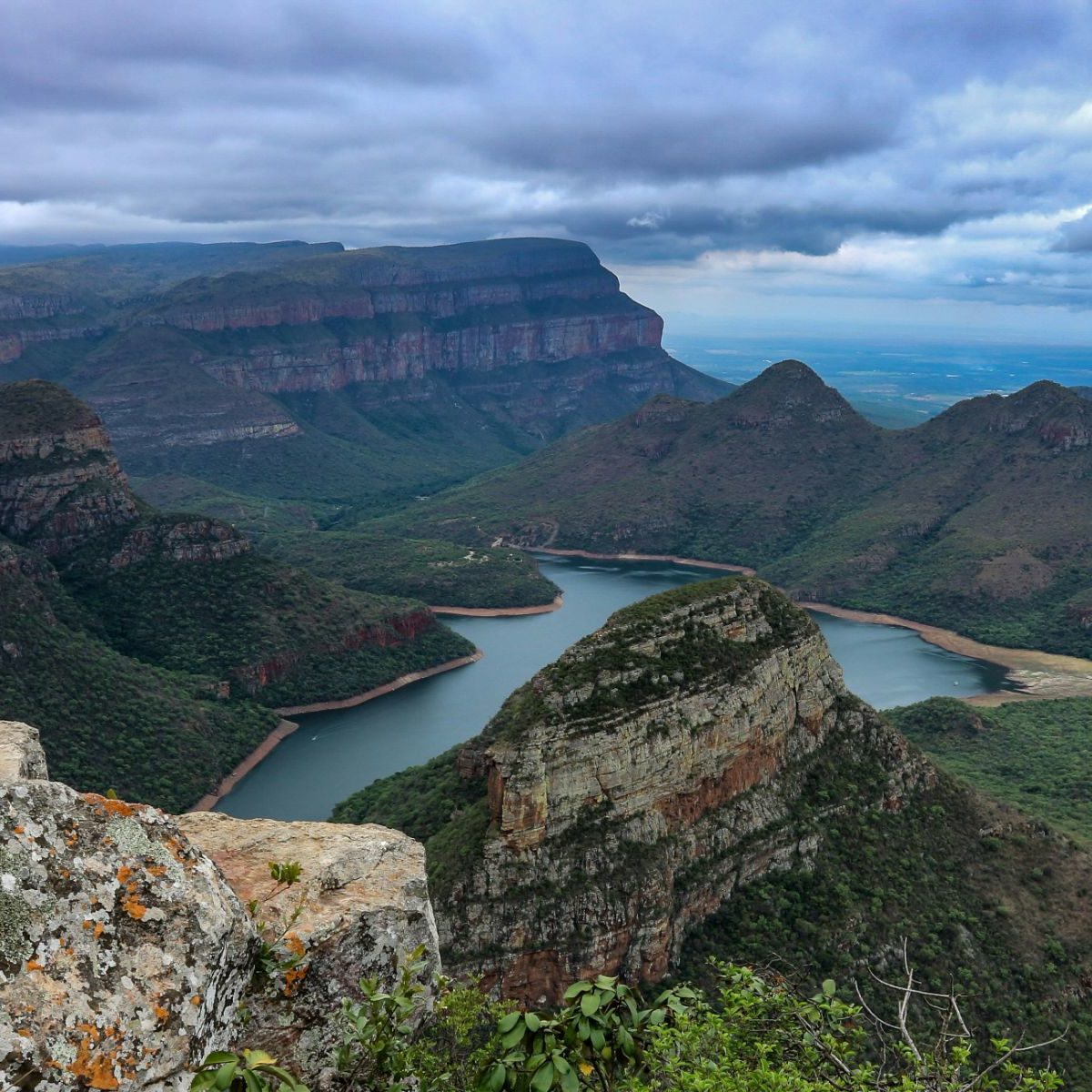 Rondreis Zuid-Afrika, Blyde River Canyon bewolkt
