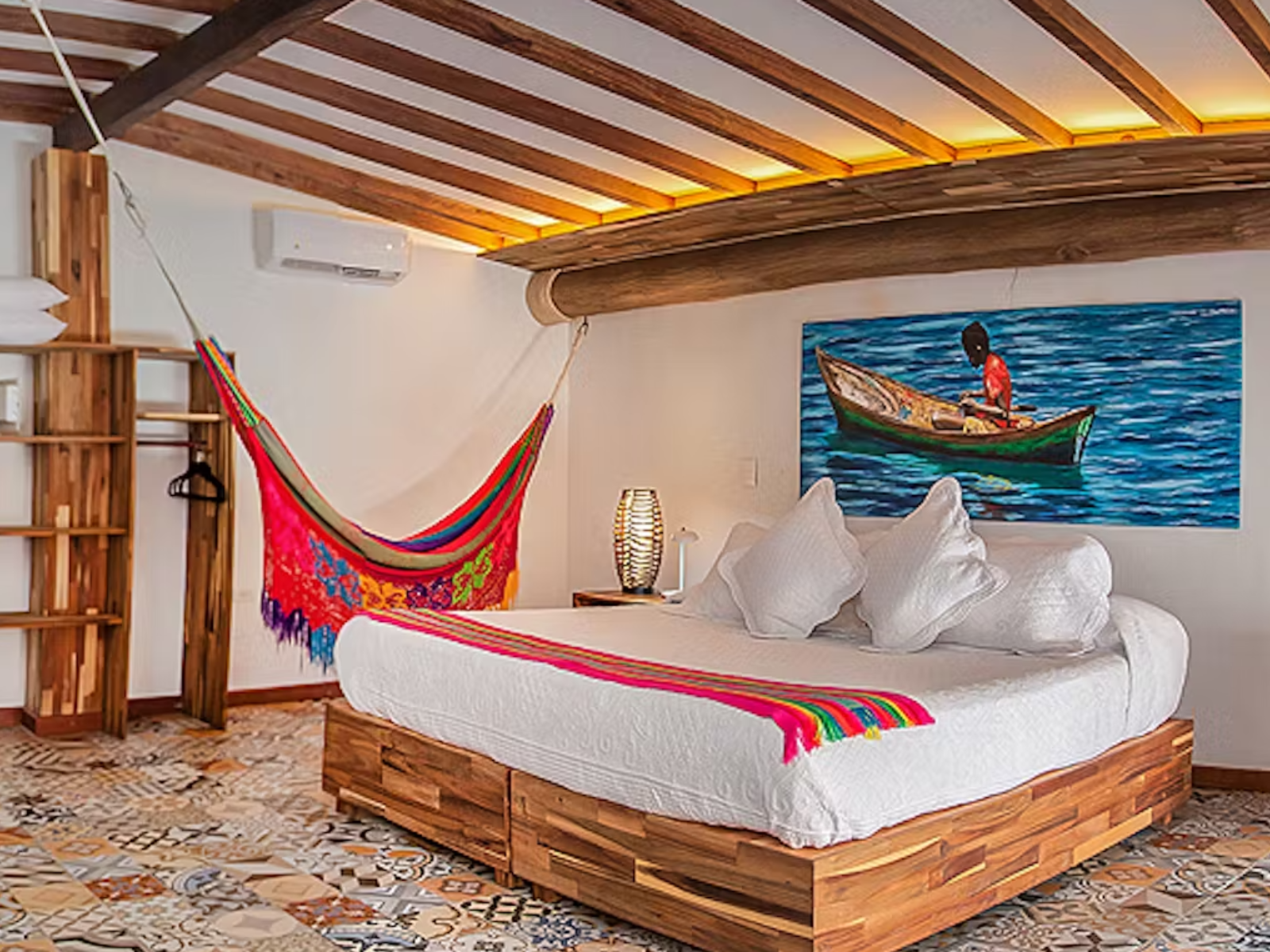 rondreis colombia, Isla Mucura, Hotel Punta Faro. deluxe kamer