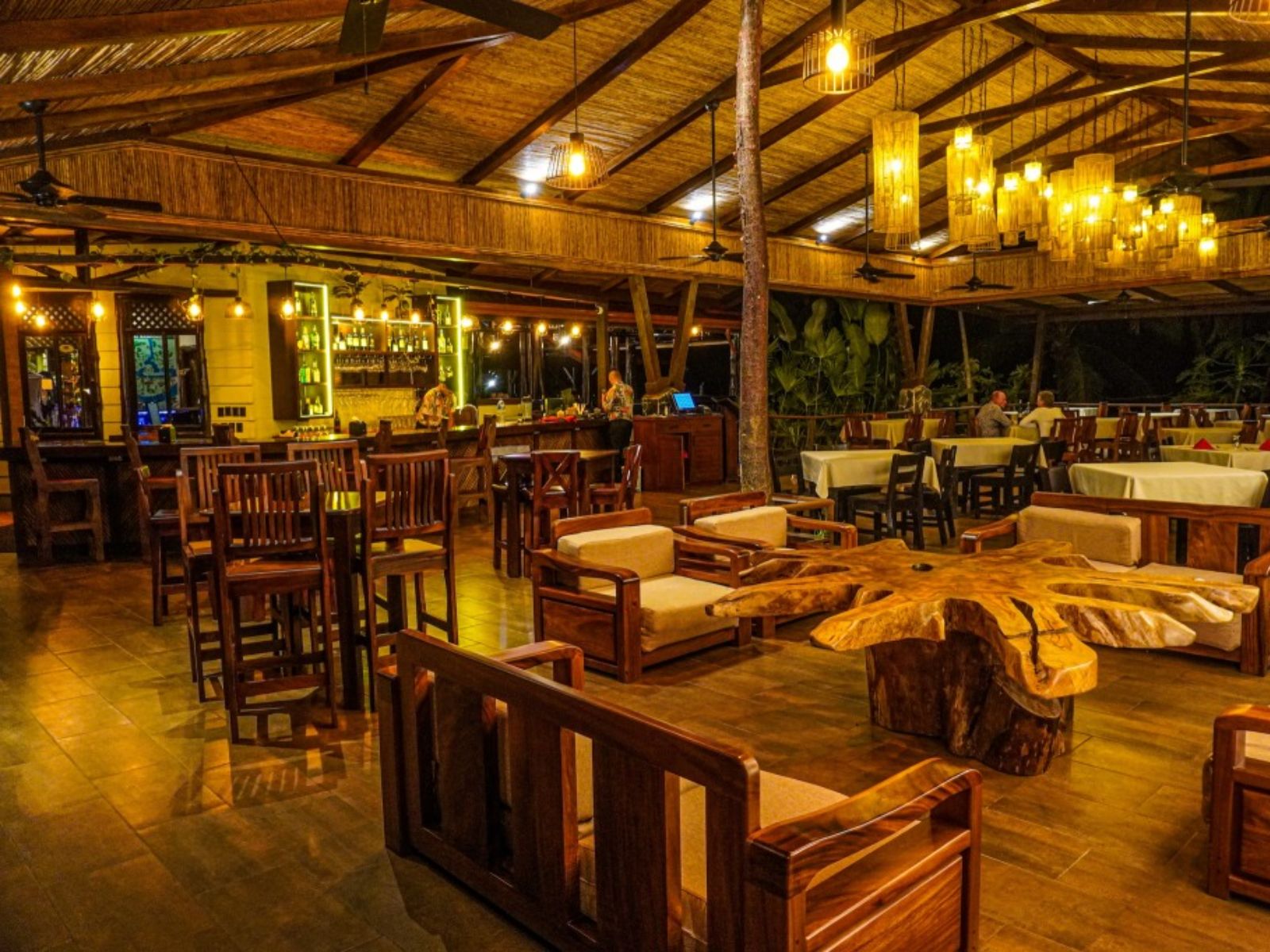Rondreis Costa Rica, Boca Tapada, Maquenque Eco Lodge, eetzaal