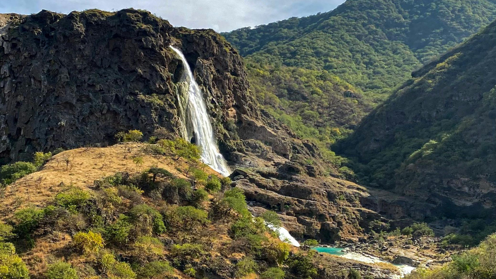 rondreis oman, salalah waterval