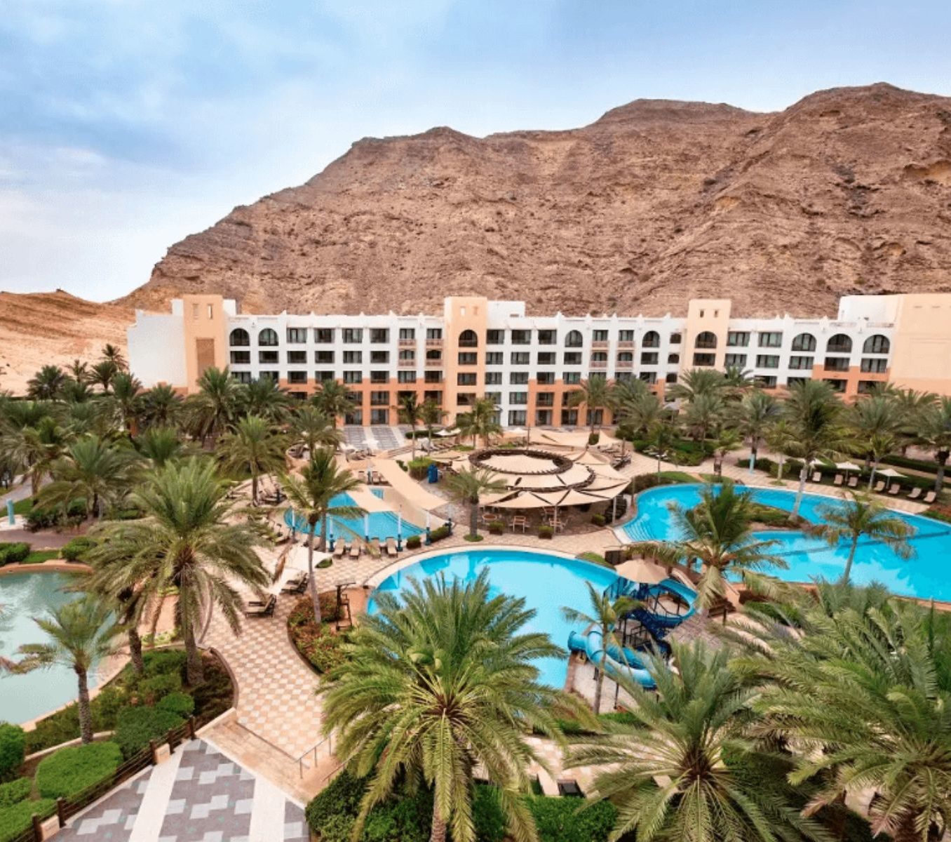 Rondreis Oman, Muscat, shangri-la al bandar, buitenaanzicht