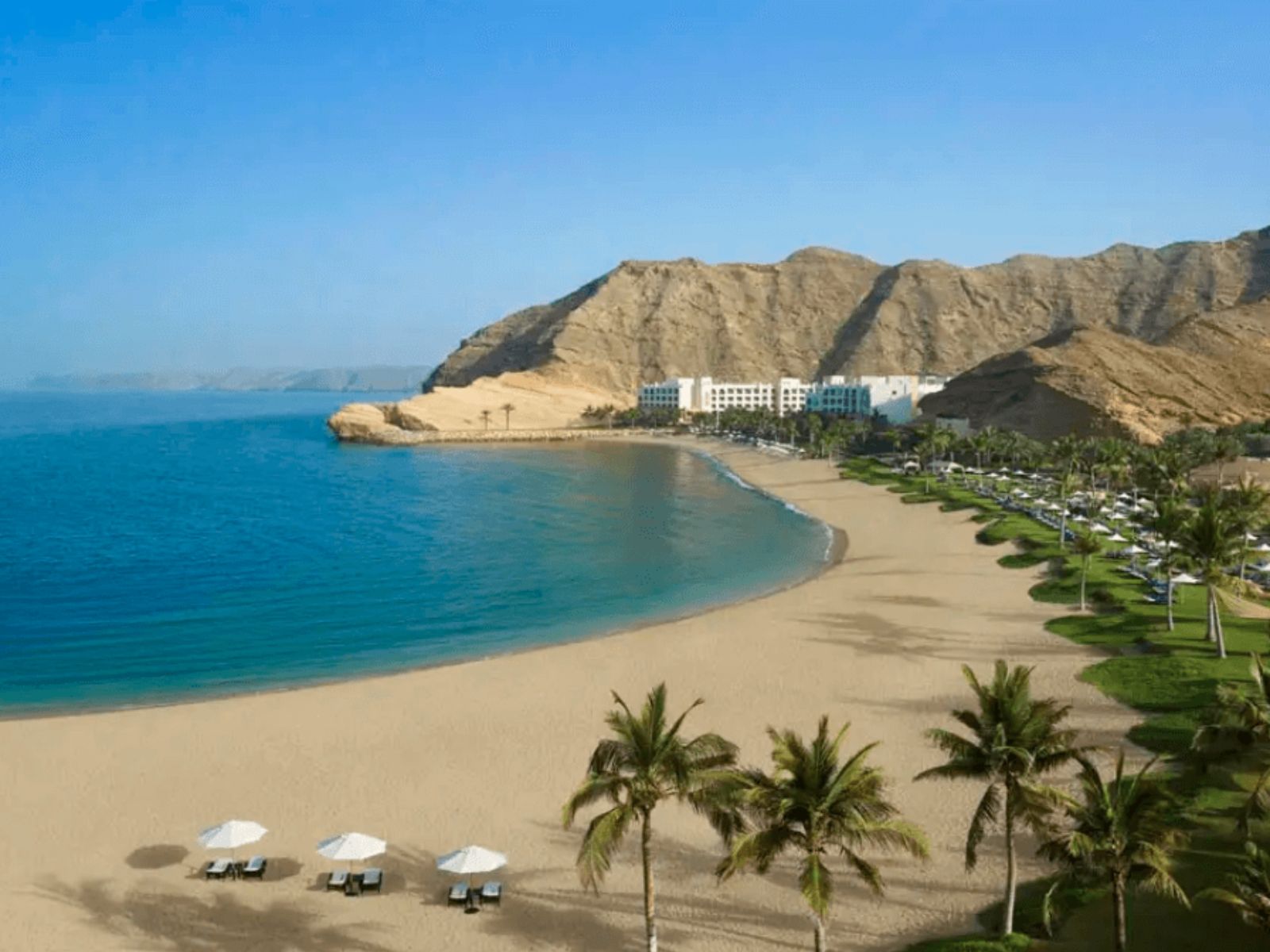 Rondreis Oman, Muscat, shangri-la al bandar, tweepersoonskamer strand