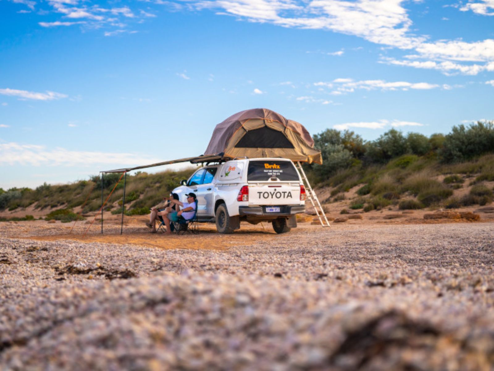 Britz 5 Berth Safari 4WD-85 Pebble Beach Exmouth