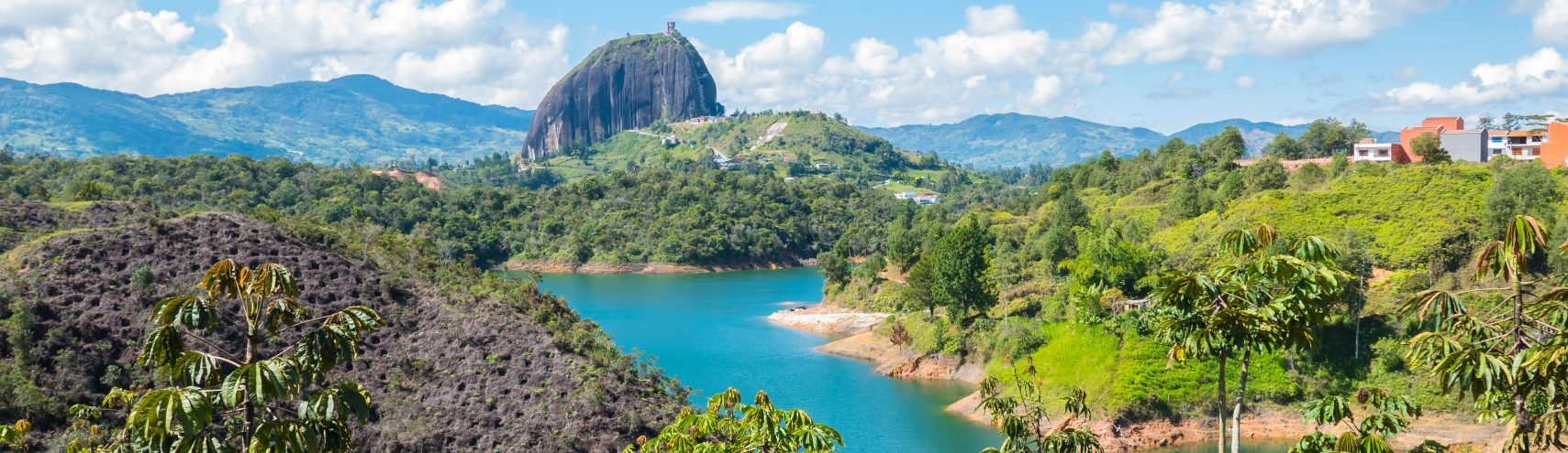 Rondreis Colombia ,Penol stone, banner Zuid-Amerika