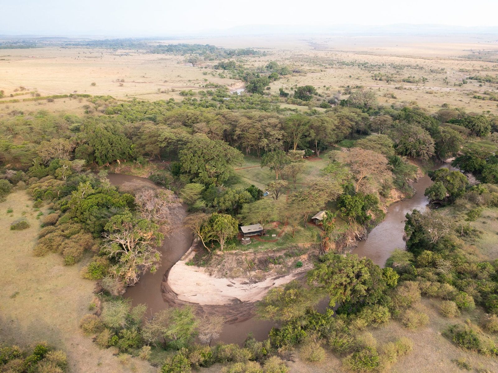 Rondreis Kenia, Basecamp Adventure, Masai Mara National Reserve, bovenaanzicht