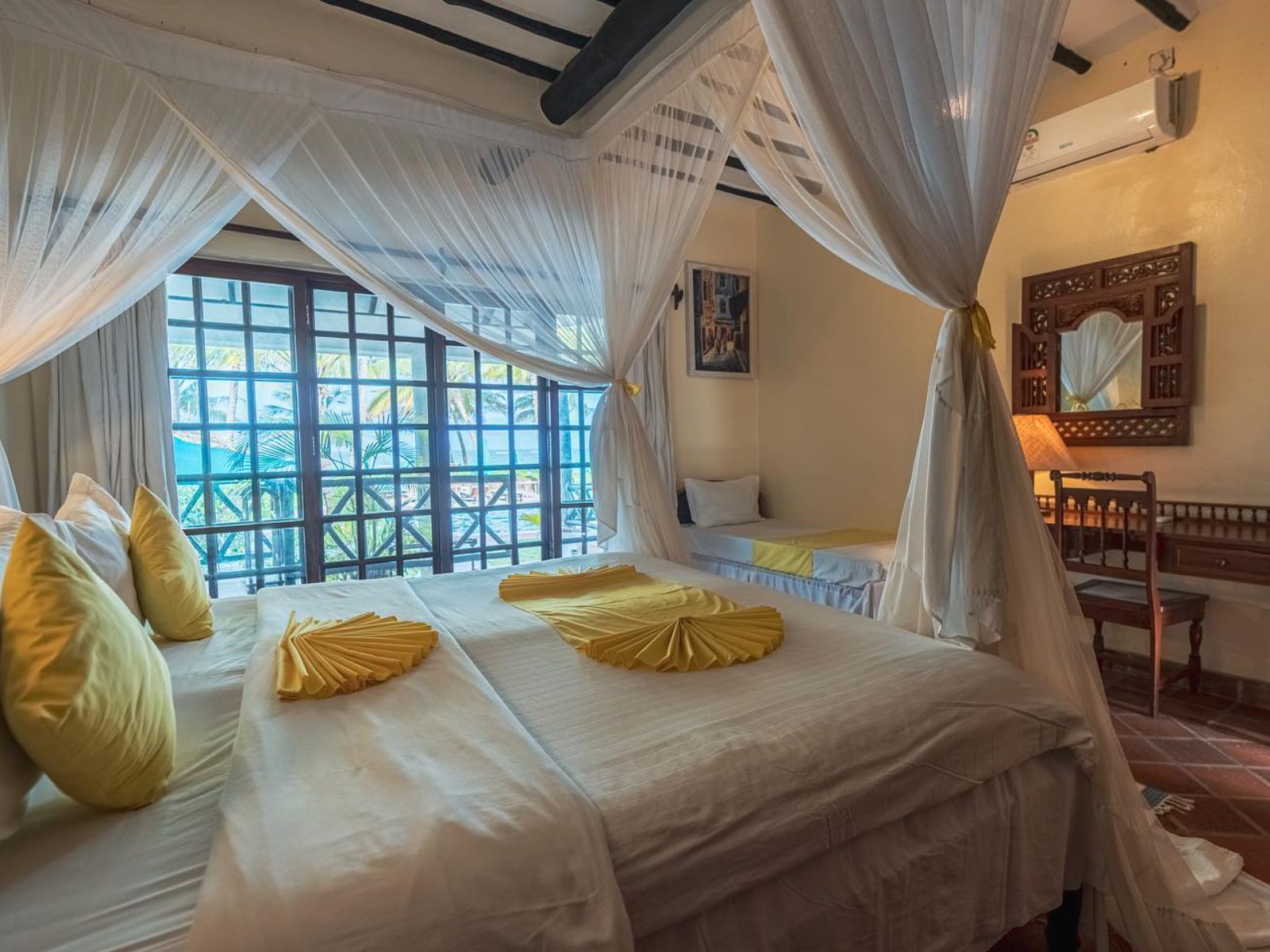 Rondreis Kenia, Diani Beach, Asha Boutique, triple kamer