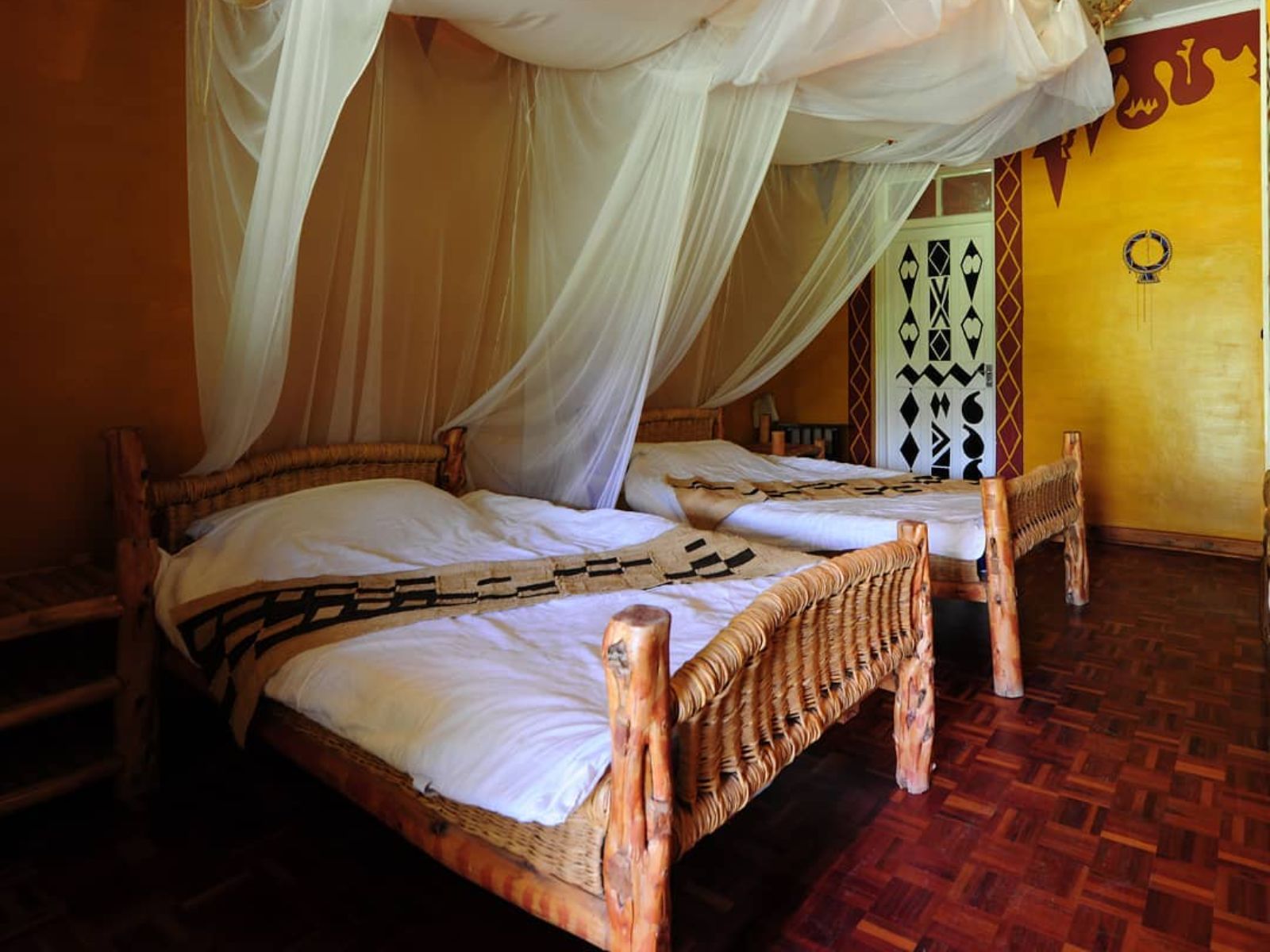 Rondreis Kenia, Lake Naivasha, Bilashaka Lodge, twin bedroom