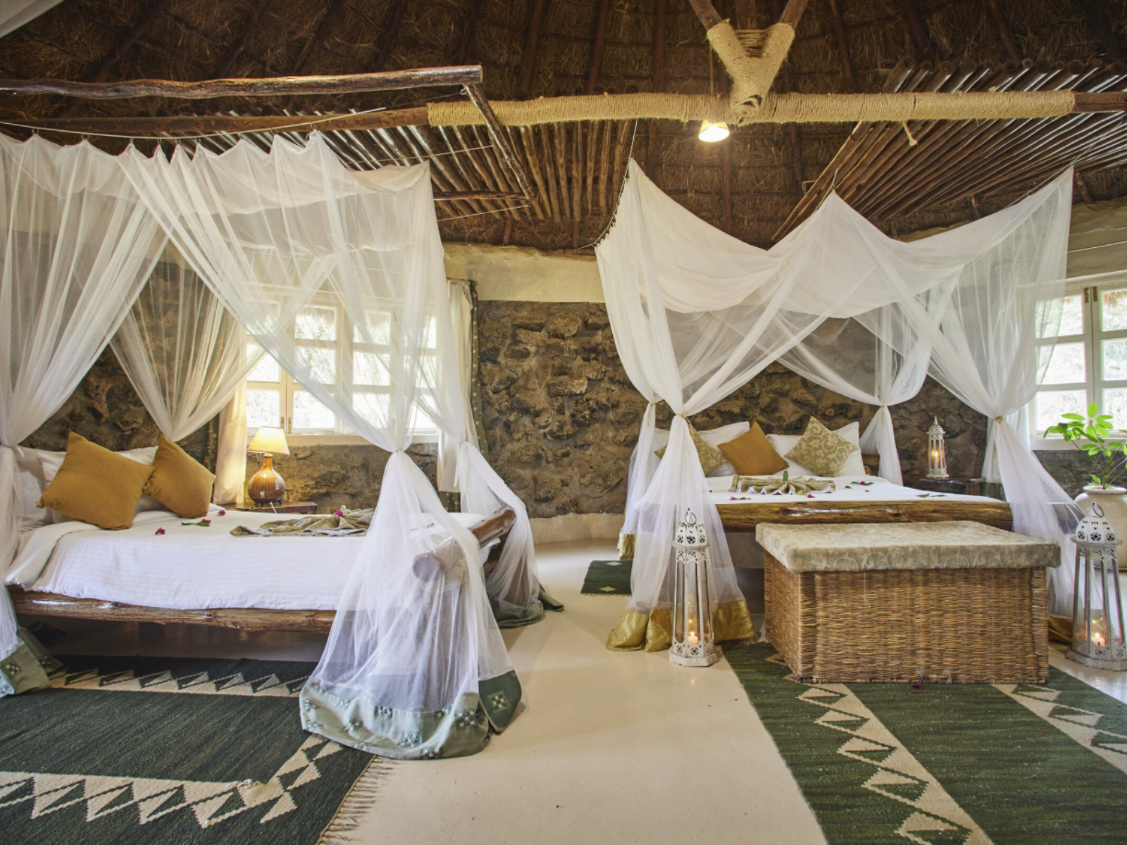 Rondreis Kenia, Lake Nakuru, Mbweha Camp, Familie kamer