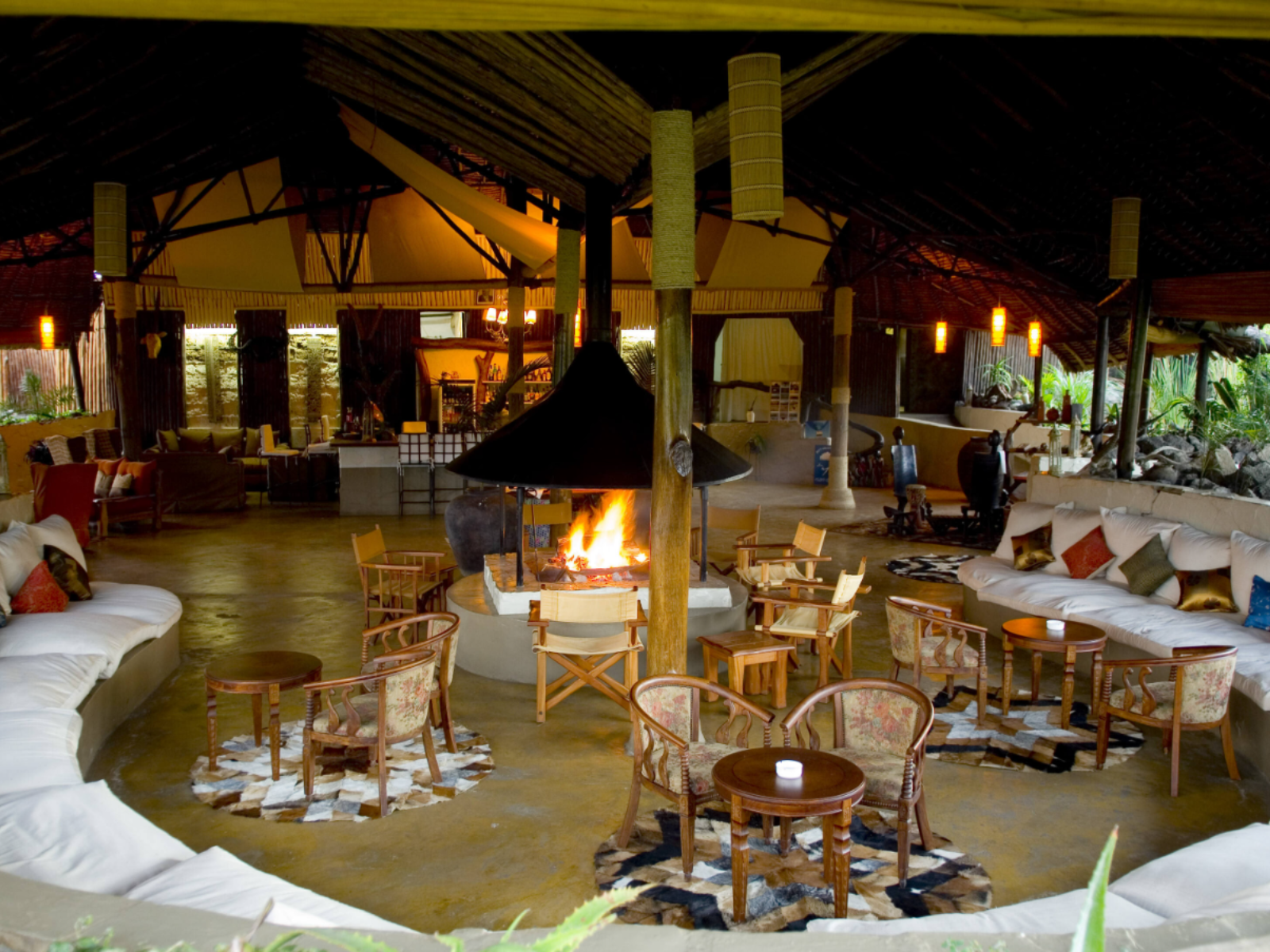 Rondreis Kenia, Lake Nakuru, Mbweha Camp, lounge