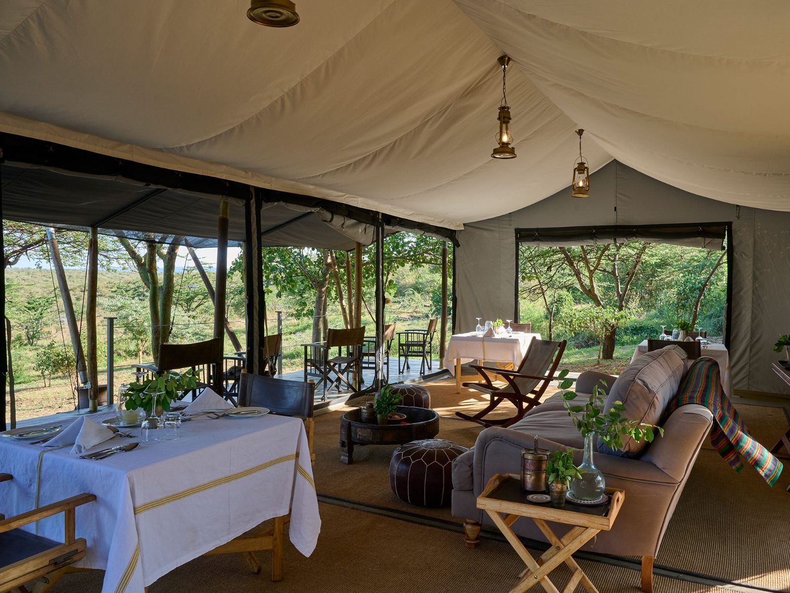 Rondreis Kenia, Masai Mara National Reserve, Basecamp Wilderness, gezamenlijke ruimte