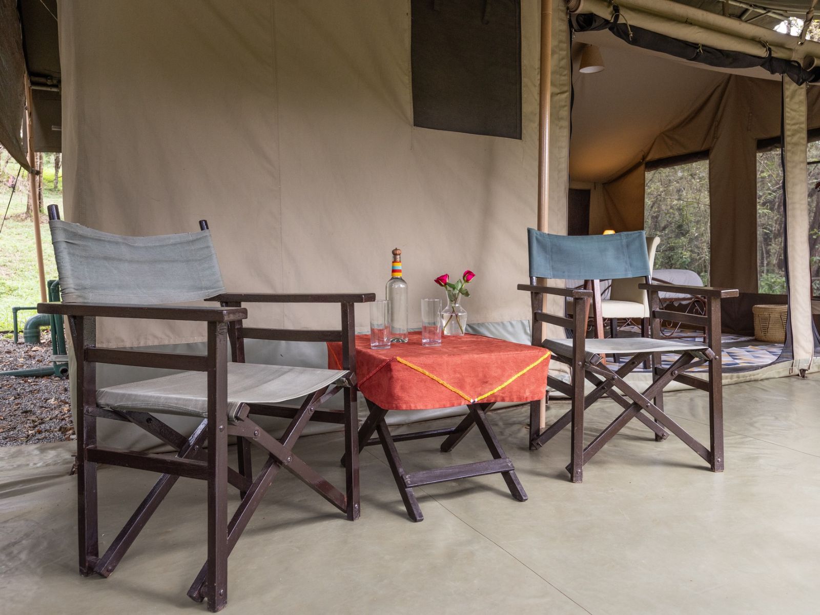 Rondreis Kenia, Nairobi, Nairobi Tented Camp, zitstoelen