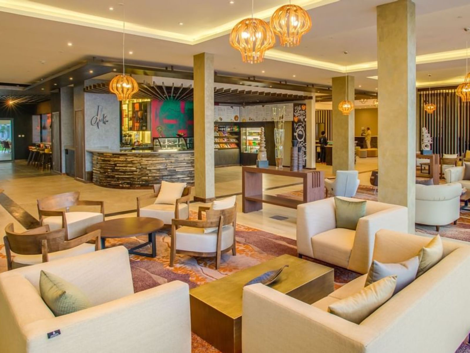 Rondreis Kenia, Nairobi, Tamarind Tree hotel, lobby