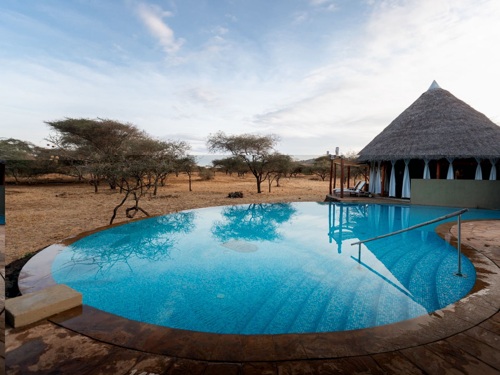 Rondreis Kenia, Tsavo West NP, Severin Safari Camp, zwembad