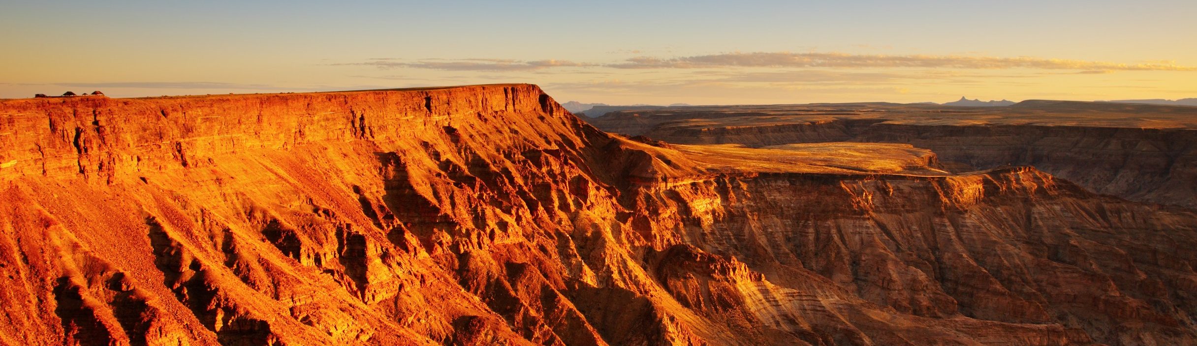 Rondreis Namibië, Fish River Canyon, uitzicht zonsondergang