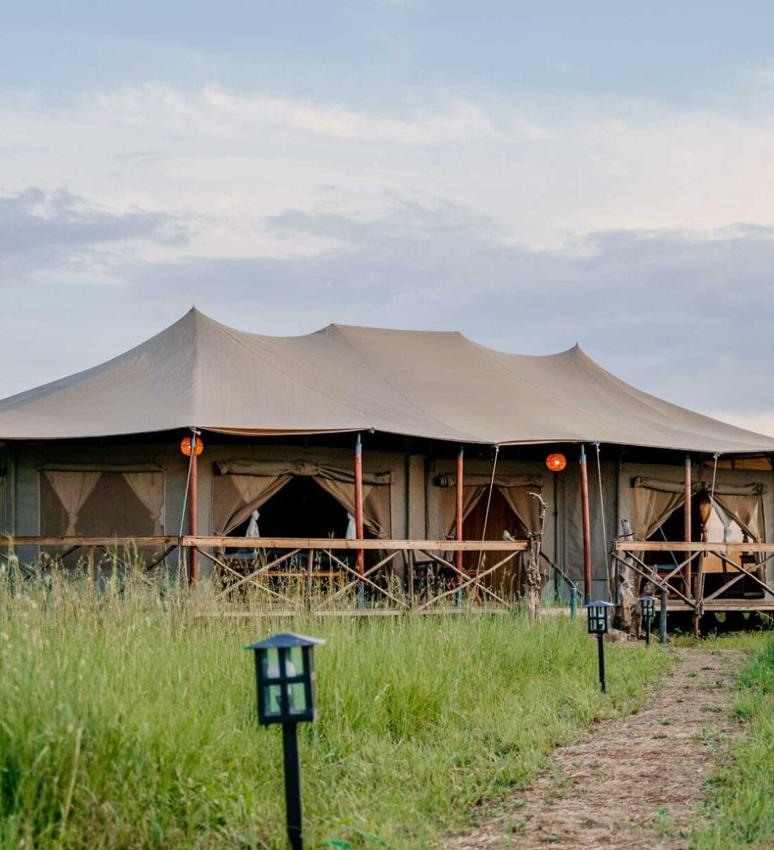 Rondreis Tanzania, Serengeti National Park, Zawadi Serengeti Camp, buitenaanzicht tent