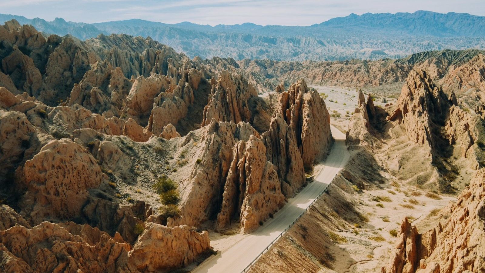 rondreis Argentinië, Molinos, Quebrada de las Flechas rechte weg