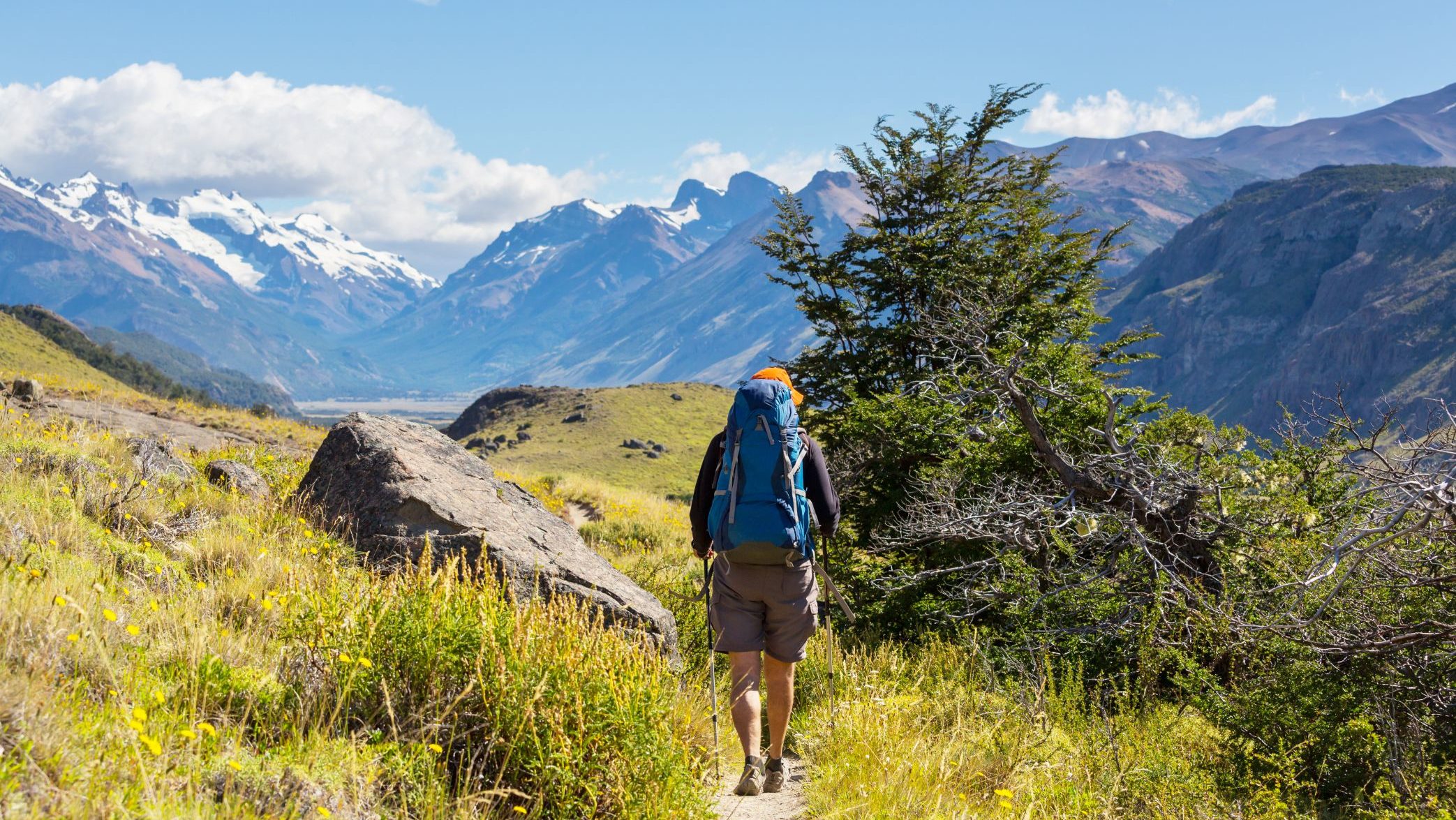 rondreis Argentinië, El Chalten, hiker