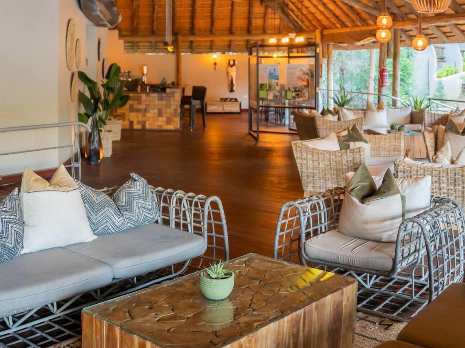 Rondreis Botswana, Chobe NP, Chobe Safari Lodge, gezamenlijke ruimte