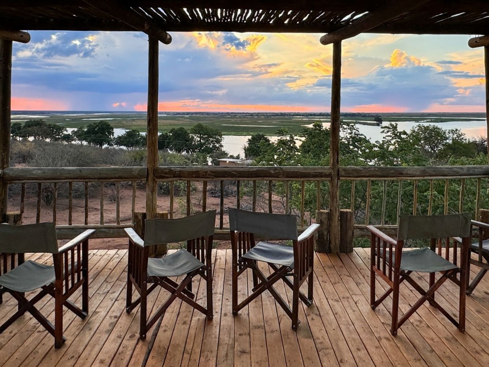 Rondreis Botswana, Chobe NP, Chobe Safari Lodge, uitzicht rivier