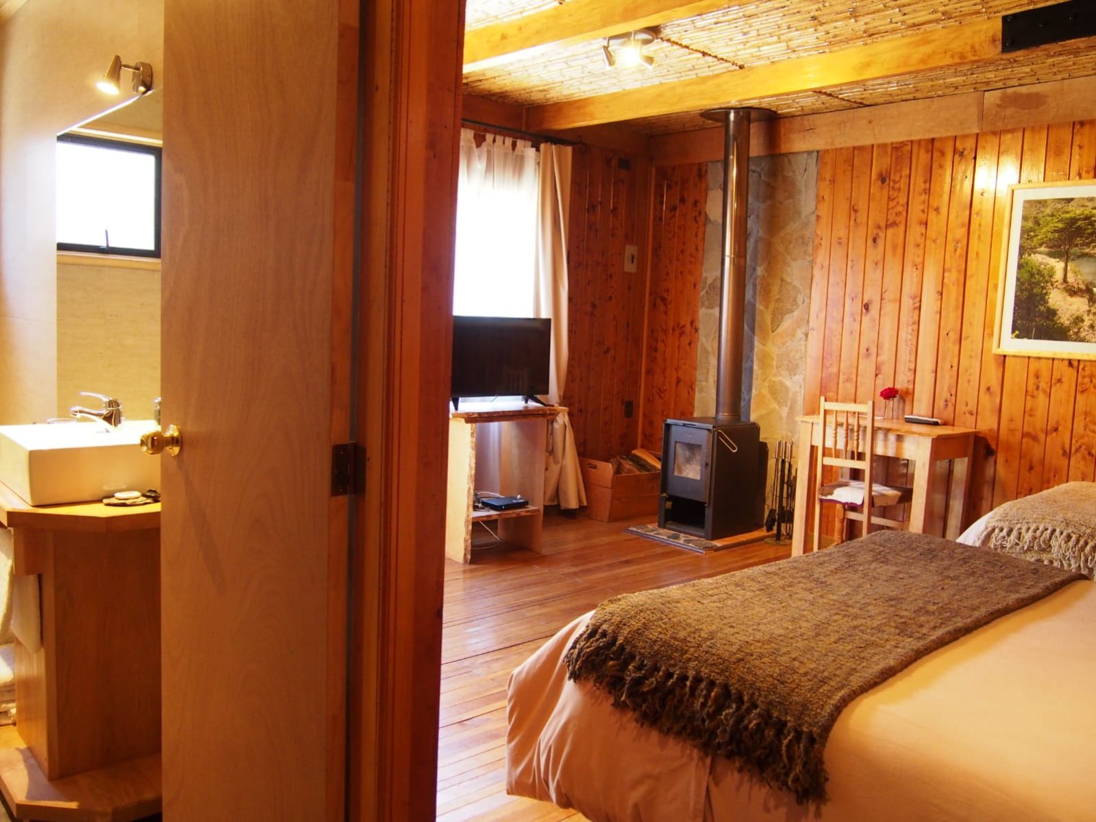 Rondreis Chili, Cochrane, Ultimo Paraiso, kamer foto