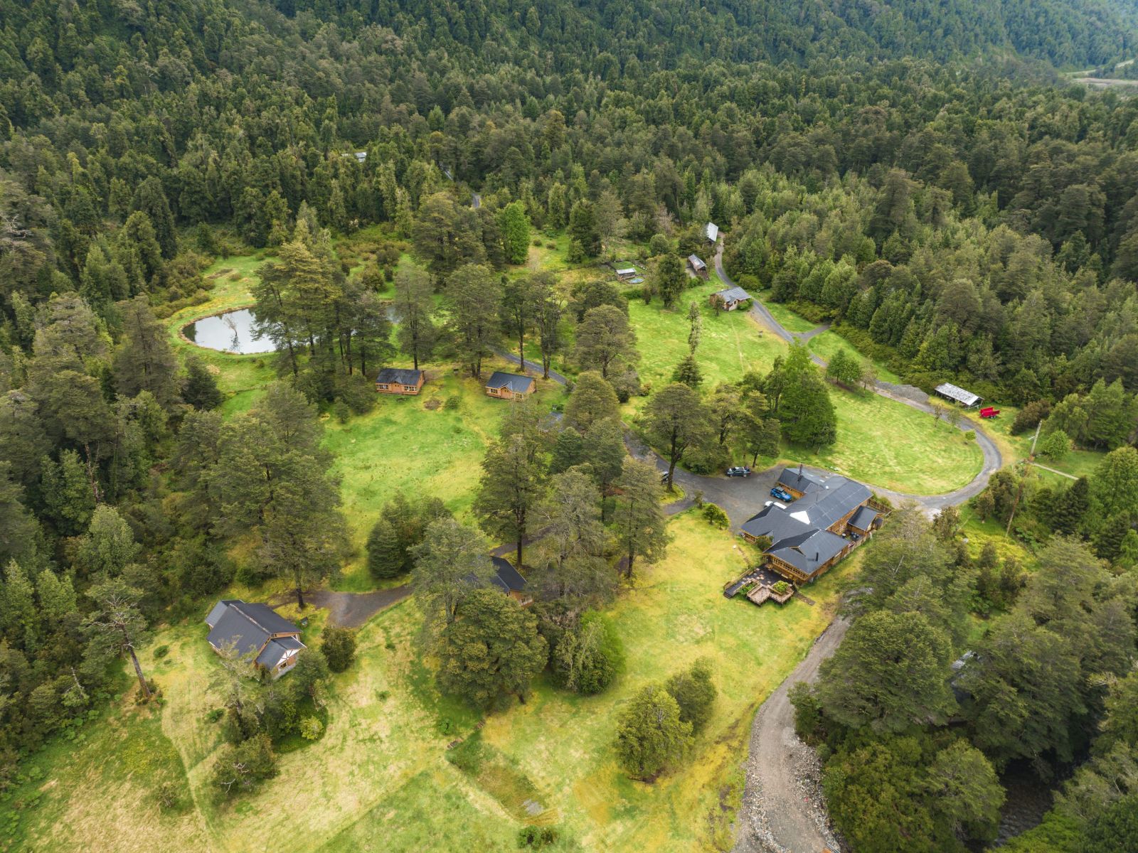 Rondreis Chili, Puyuhuapi, El Pangue, bovenaanzicht