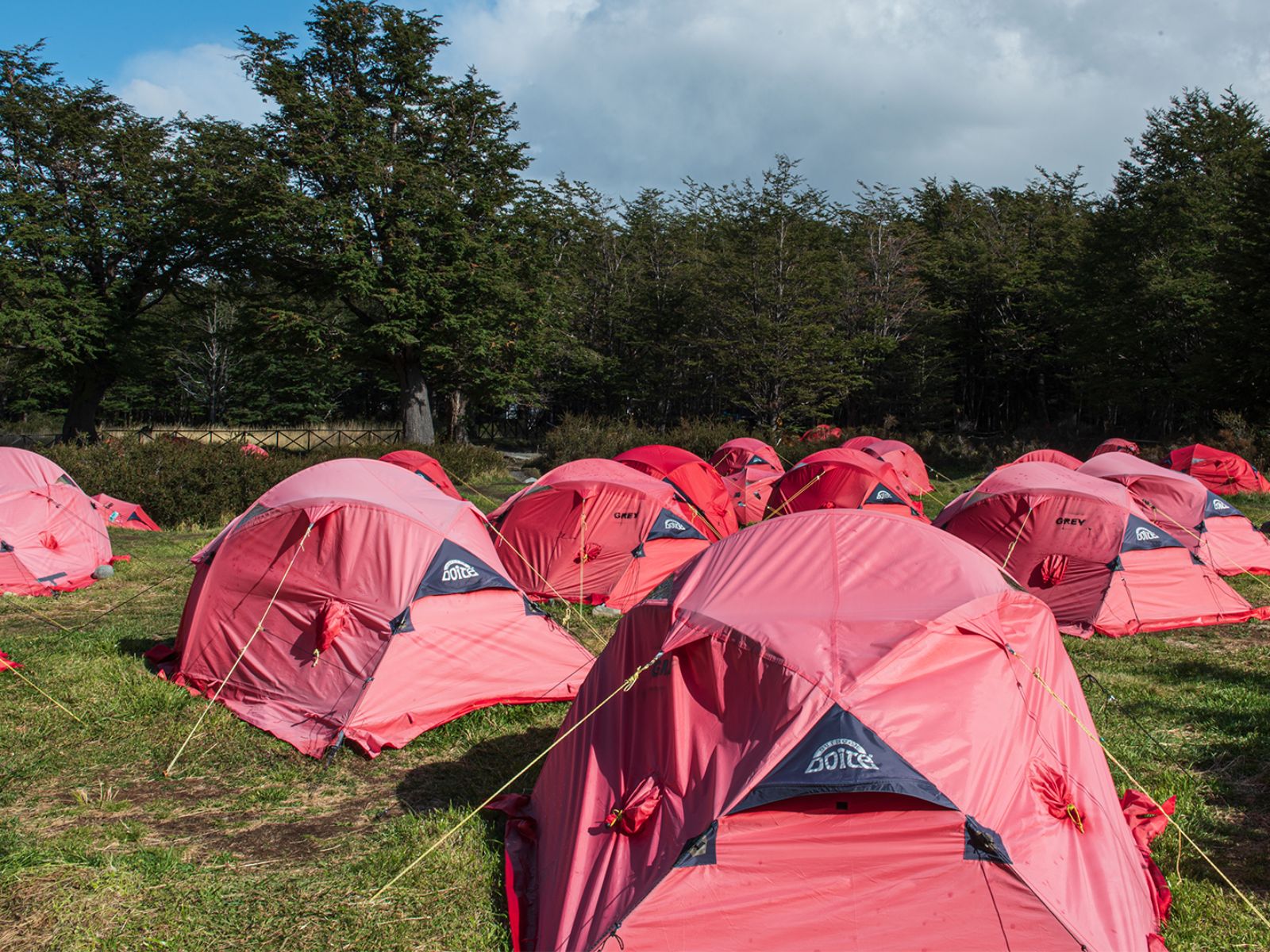 Rondreis Chili, Torres del Paine, Refugio Lodge Grey, camping