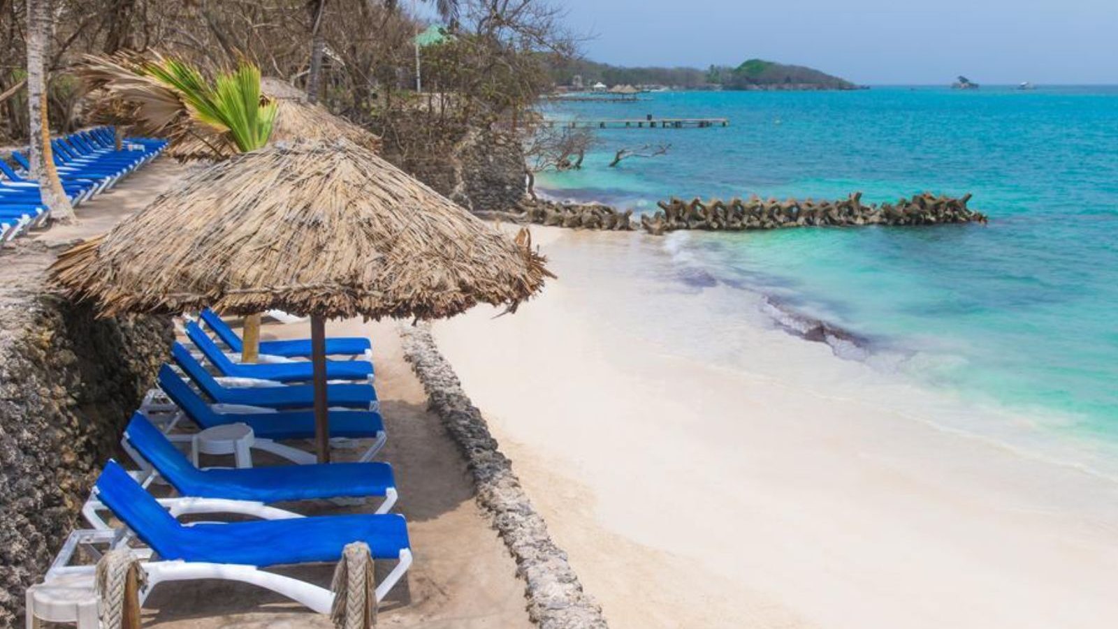 Rondreis Colombia, Rosario eilanden strand