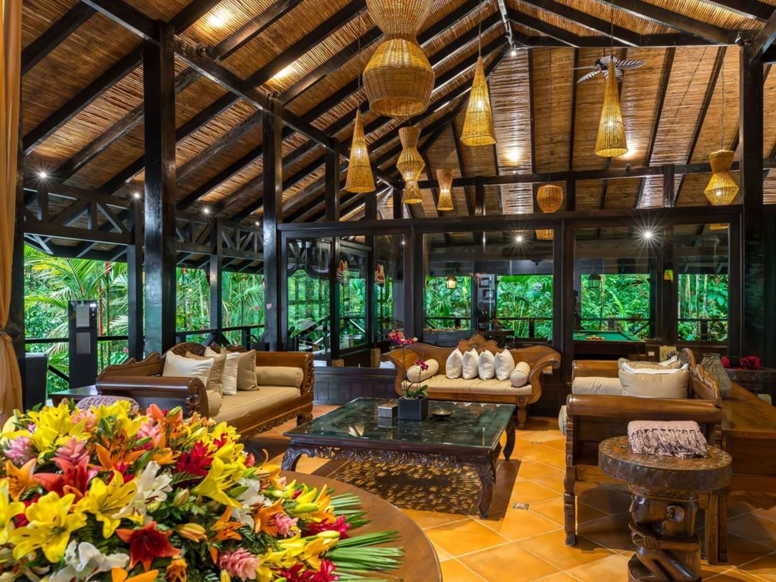 Rondreis Costa Rica, Bijagua, Rio Celeste Hideaway, lounge