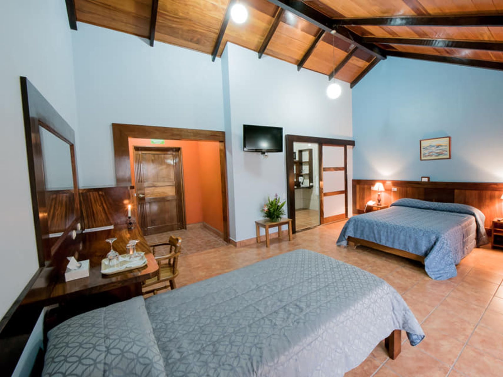 Rondreis Costa Rica, Monteverde, Hotel Montana Monteverde, tripple kamer