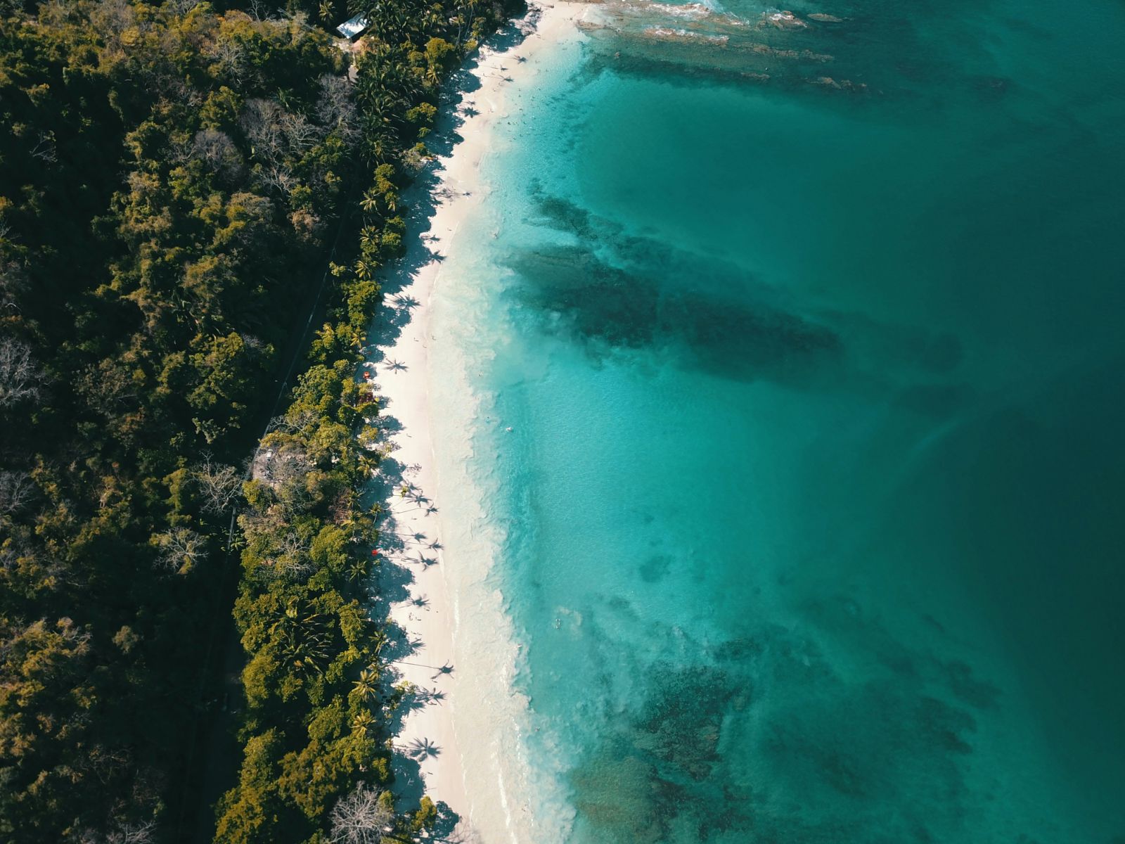 Rondreis Costa Rica, Punta Leona, strand bovenaanzicht zijkant