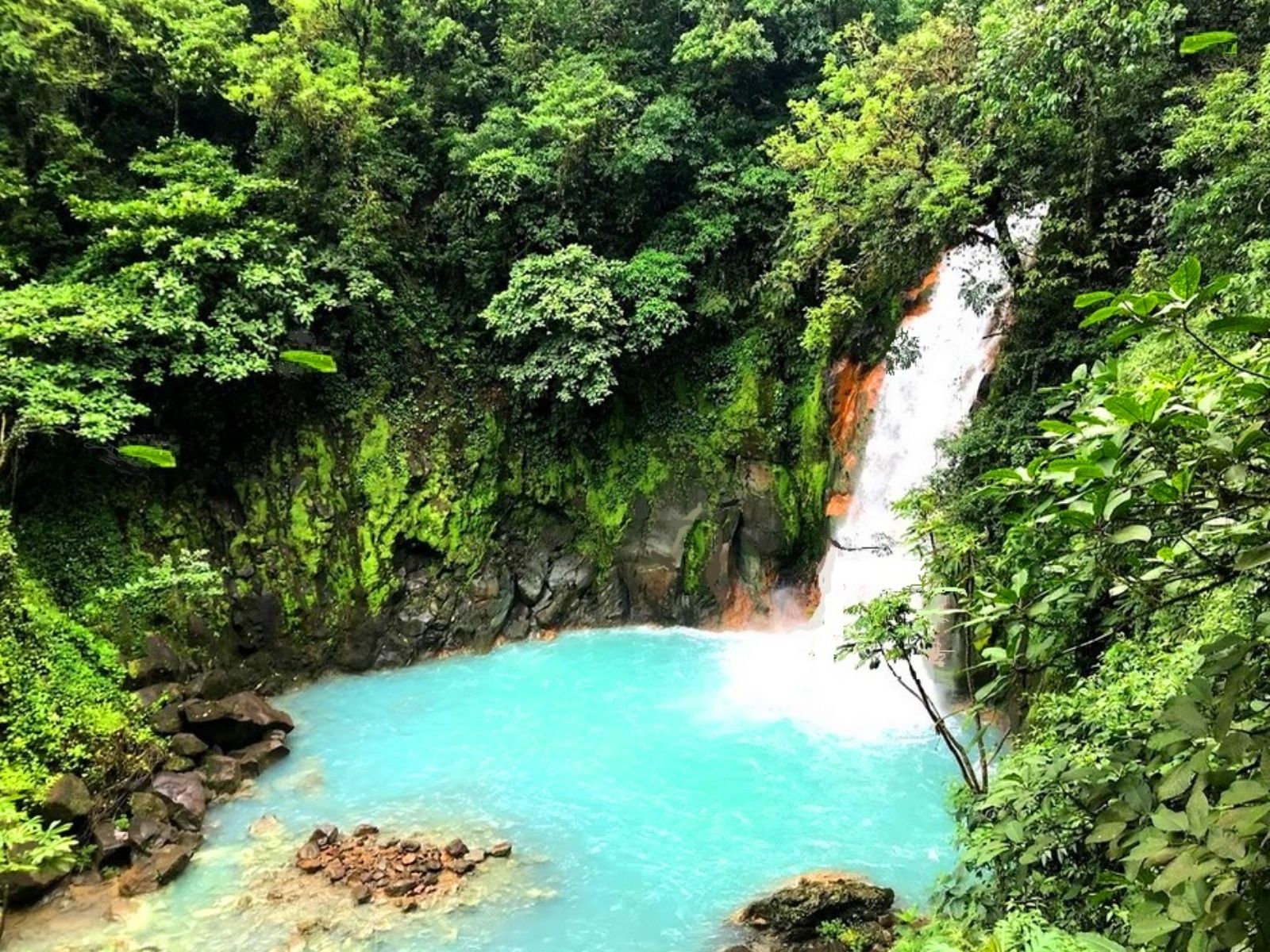 Rondreis Costa Rica, Rio Celeste-Tenorio, Waterval