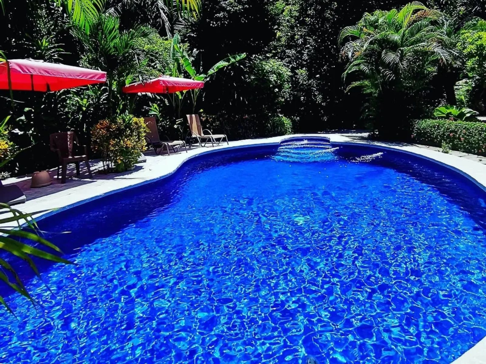 Rondreis Costa Rica, Samara, Hotel Belverde, zwembad
