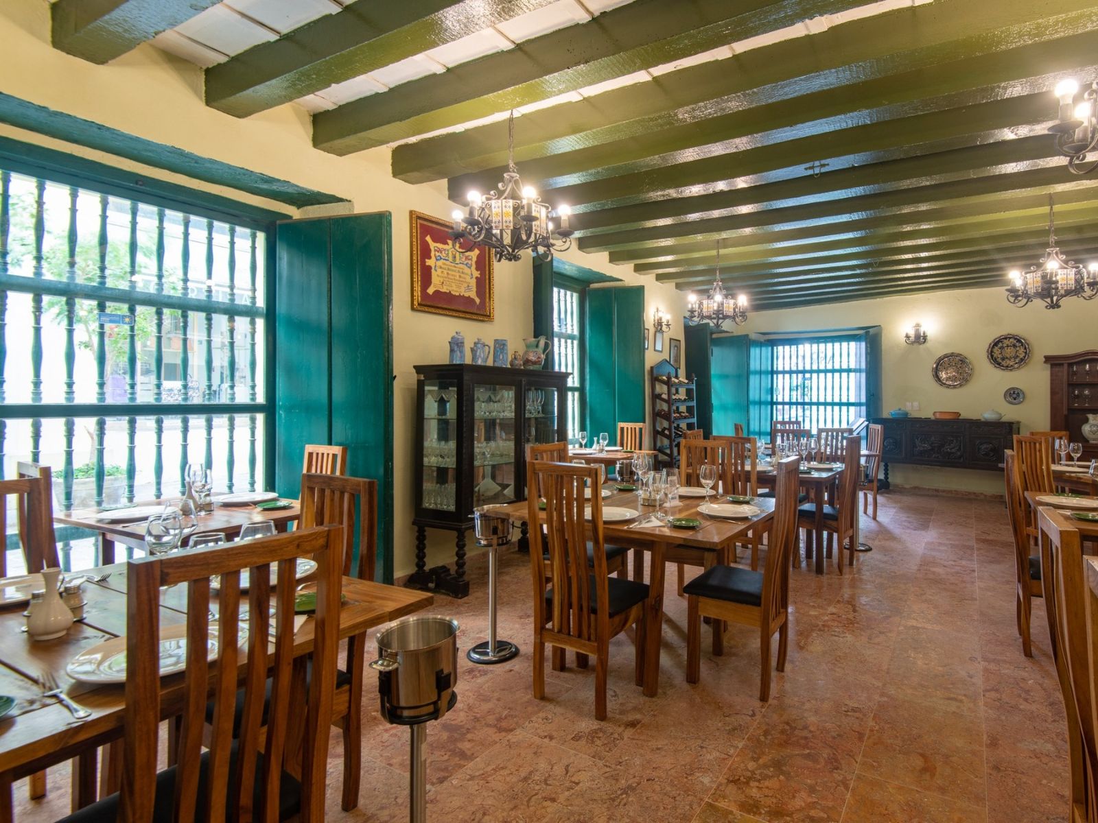 Rondreis Cuba, Havana, Hostal Valencia, eetruimte
