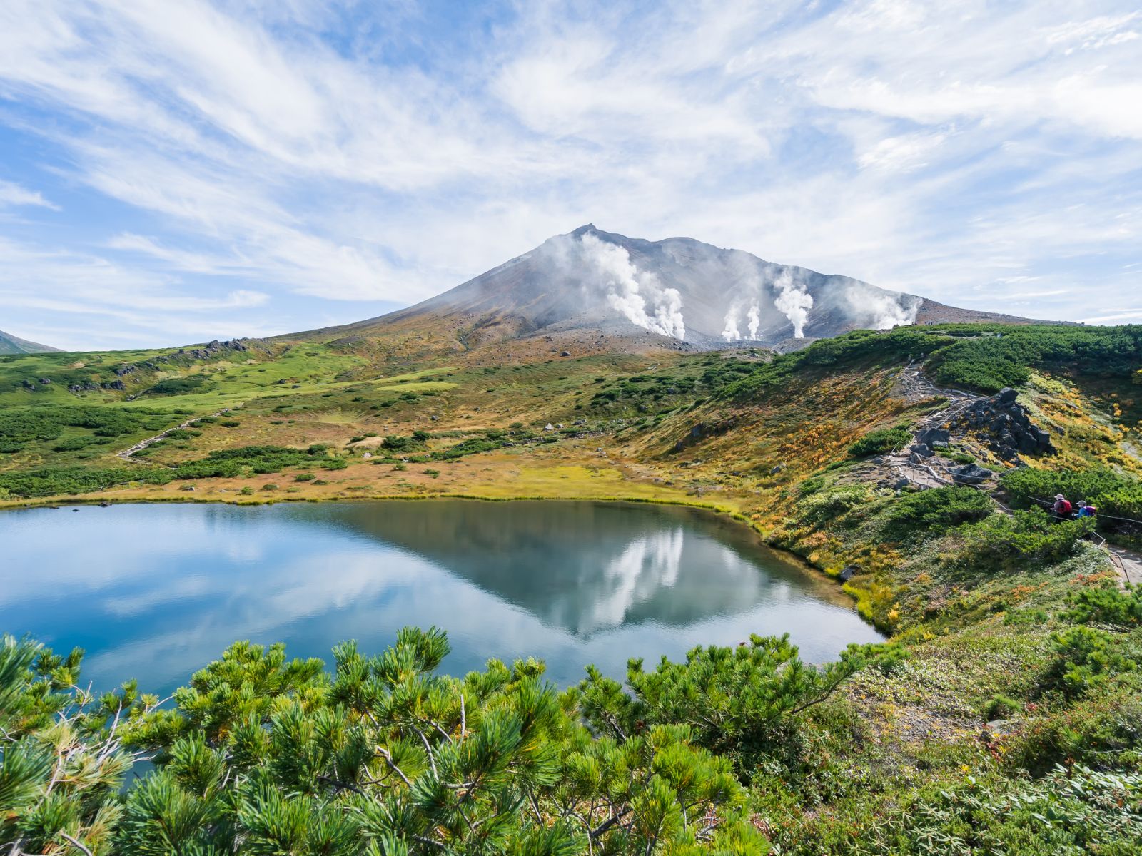 Rondreis Japan, Daisetsuzan National Park, actieve vulkaan Asahidake