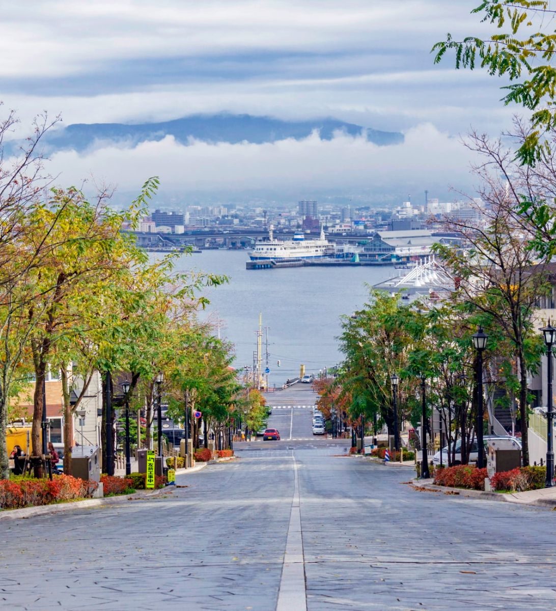 Rondreis Japan, Hakodate, heuvel