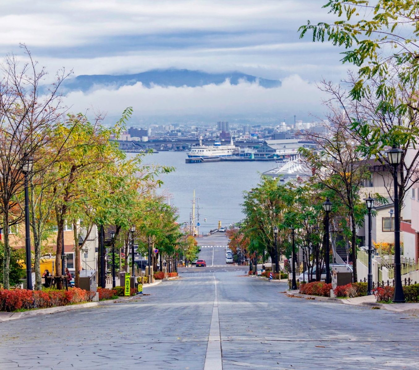 Rondreis Japan, Hakodate, heuvel