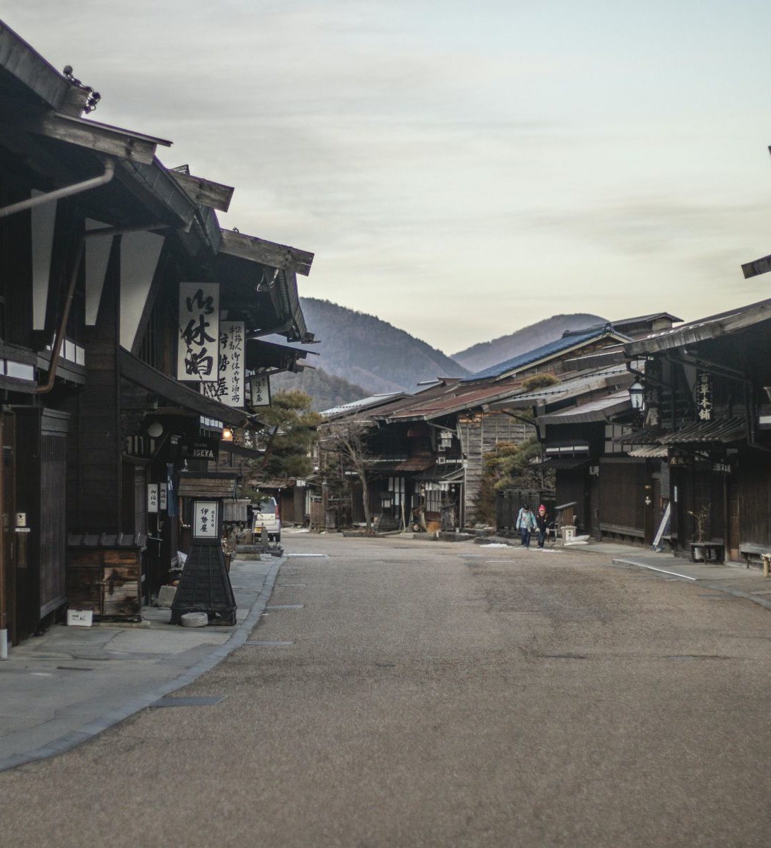 Rondreis Japan, Nagano, stad straat