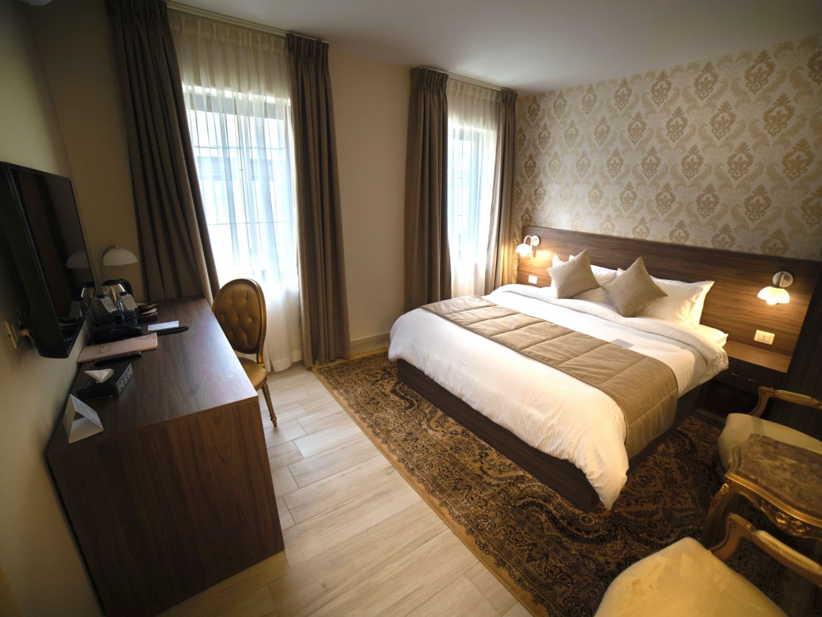 Rondreis Jordanië, Amman, Khan Khediwe Hotel - tweepersoonskamer