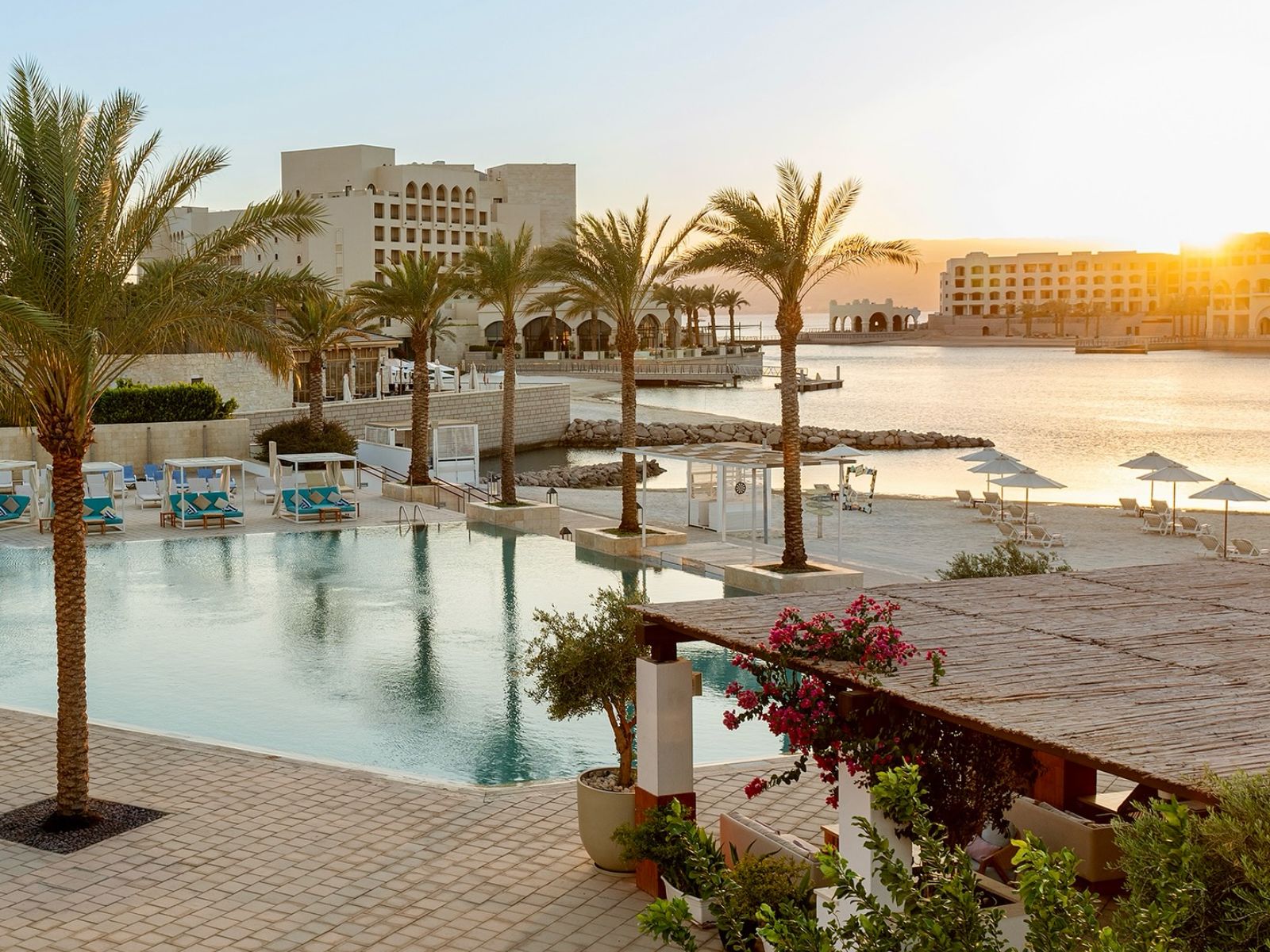 Rondreis Jordanië, Aqaba, The Westin Hotel Aqaba, zwembad