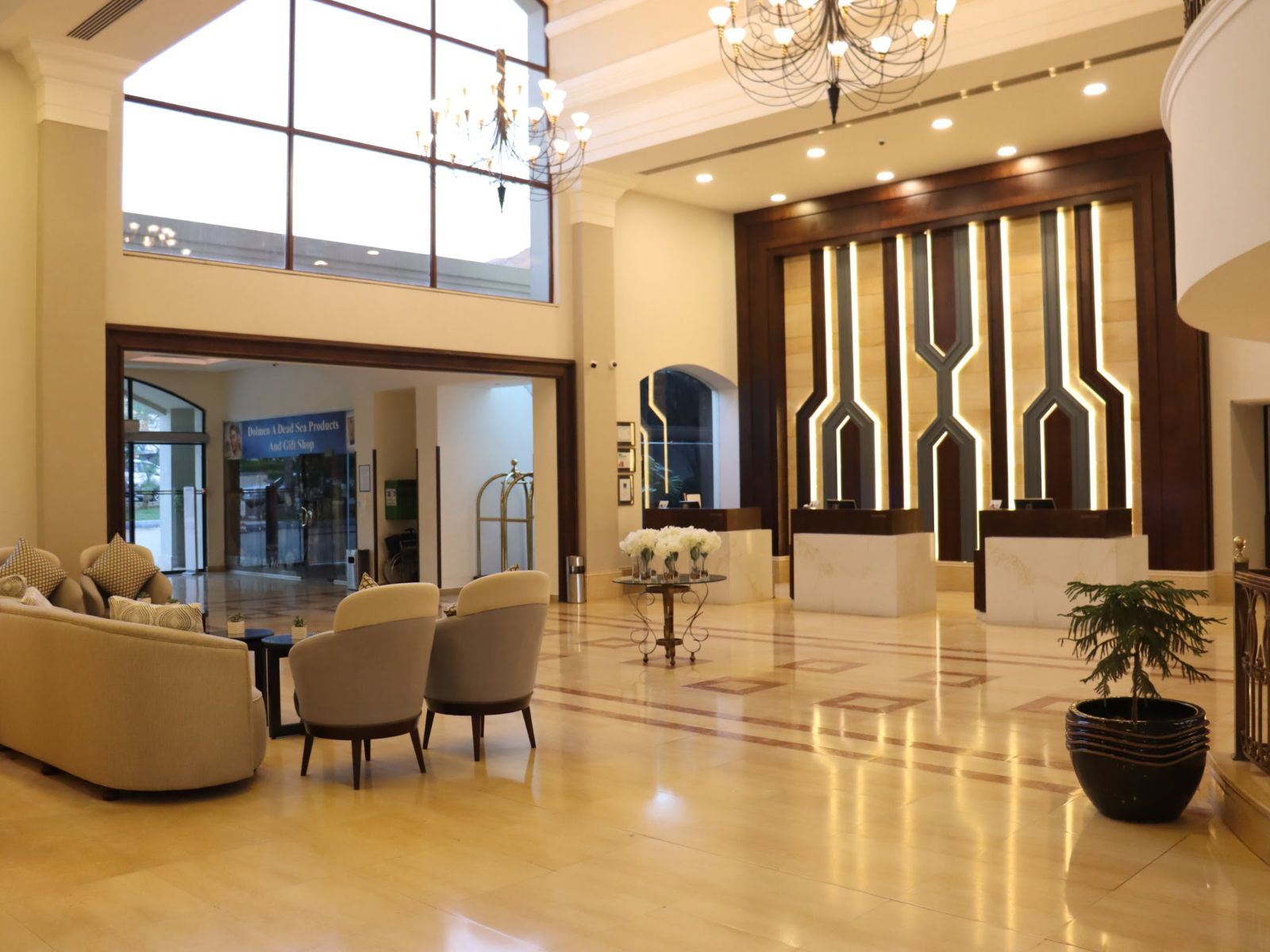 Rondreis Jordanië, Dead Sea, Dead Sea Spa Resort - lobby