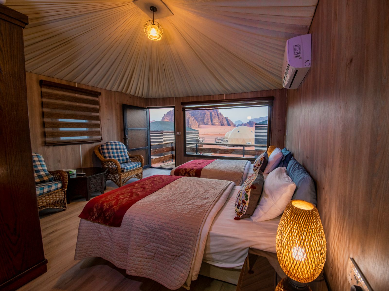 Rondreis Jordanië, Wadi Rum, SunCity Camp - tweepersoonskamer