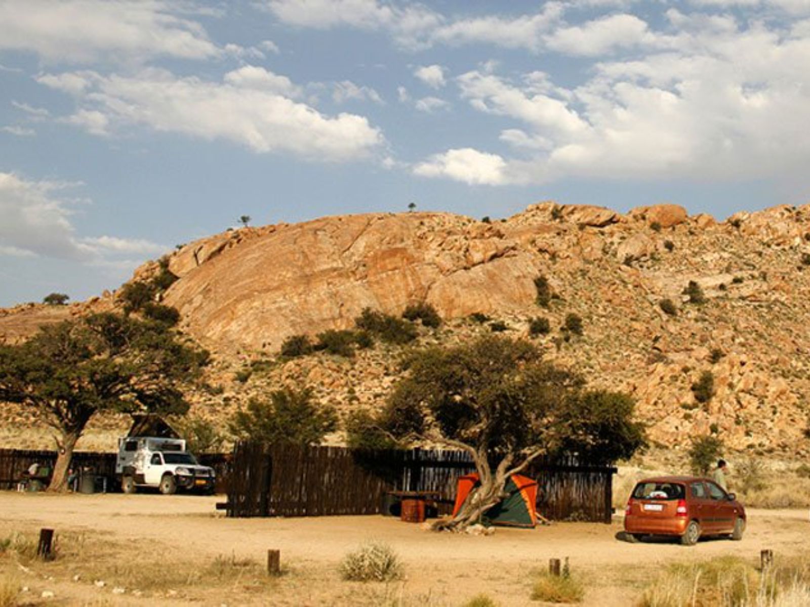 Rondreis Namibië, Aus, horsecamp campeer plek