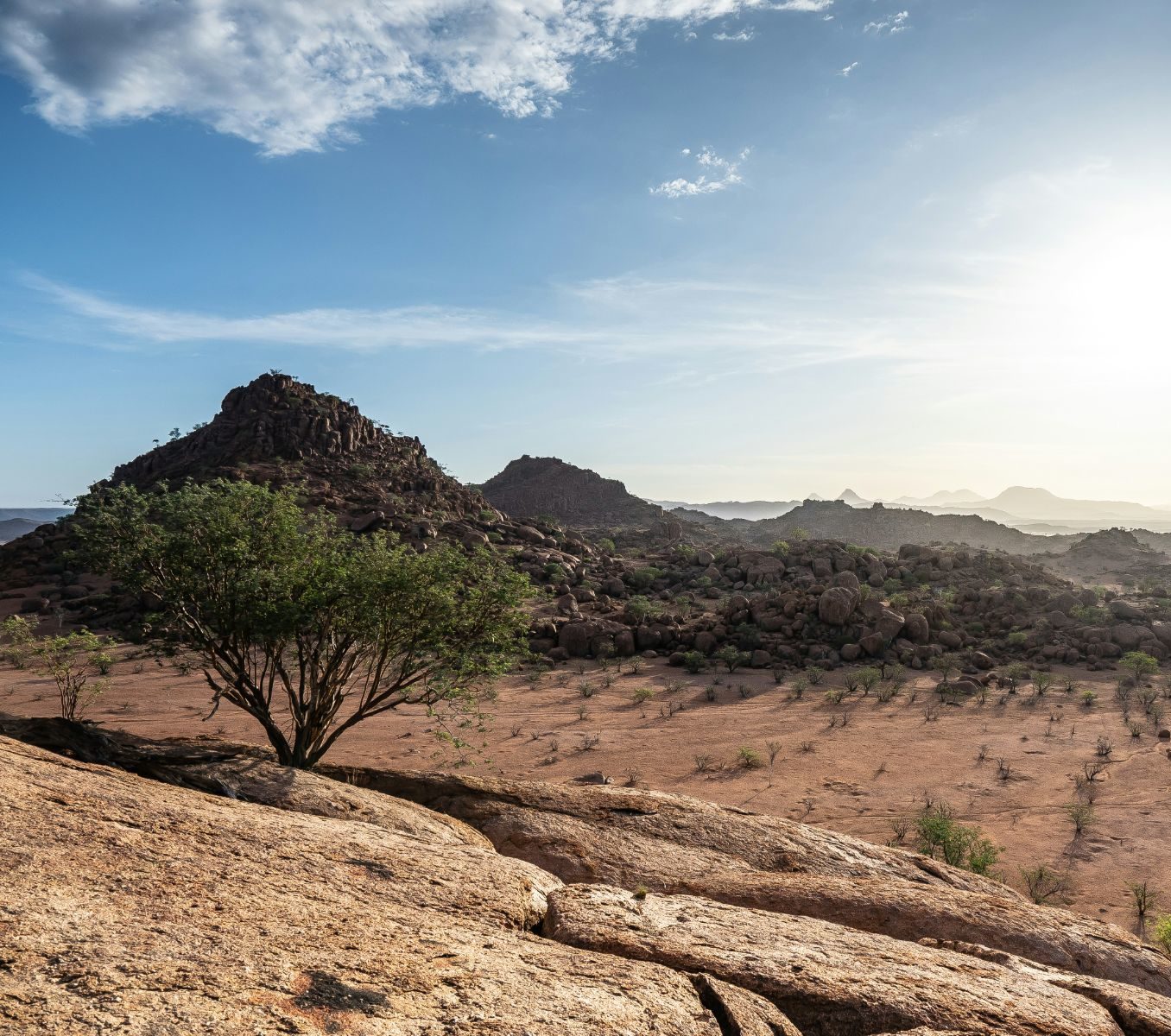 Rondreis Namibië, Damaraland, Landschap vanaf rechts